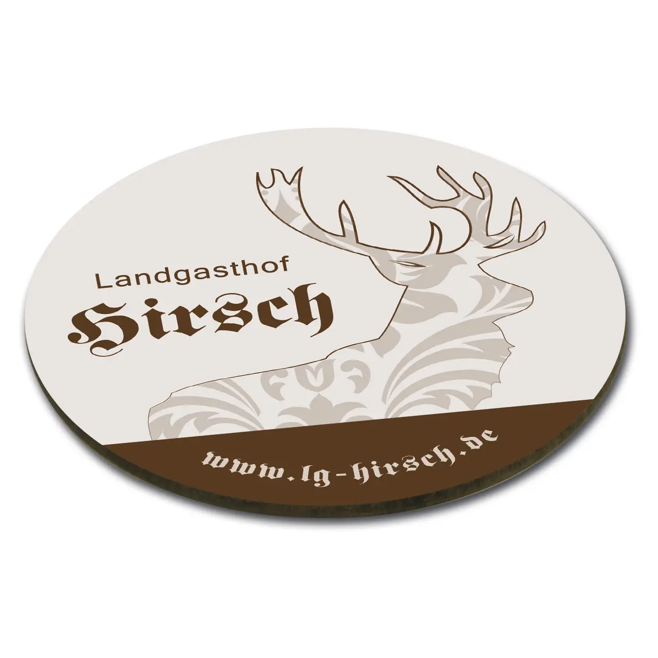 UNISUB Hartfaser-Untersetzer Ø 90 mm, Stärke 3 mm