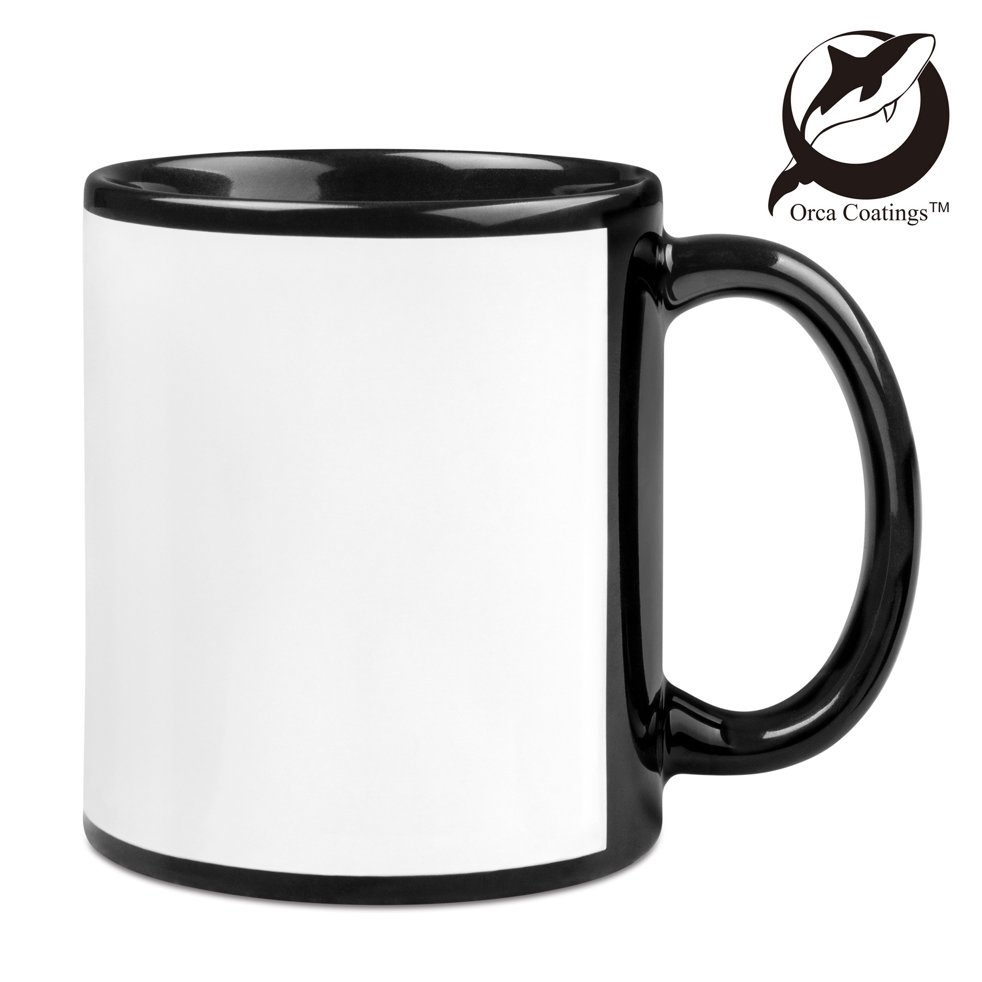 Tasse en céramique noire NORA 11oz, Orca™ Coating, résistant au lave-vaiselle, 12 pcs./couche, 36 pcs./carton