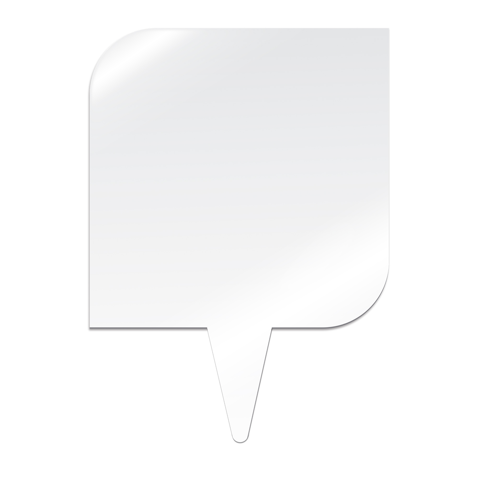 Tableau photo Duraluxe en aluminium blanc brillant, diverses tailles