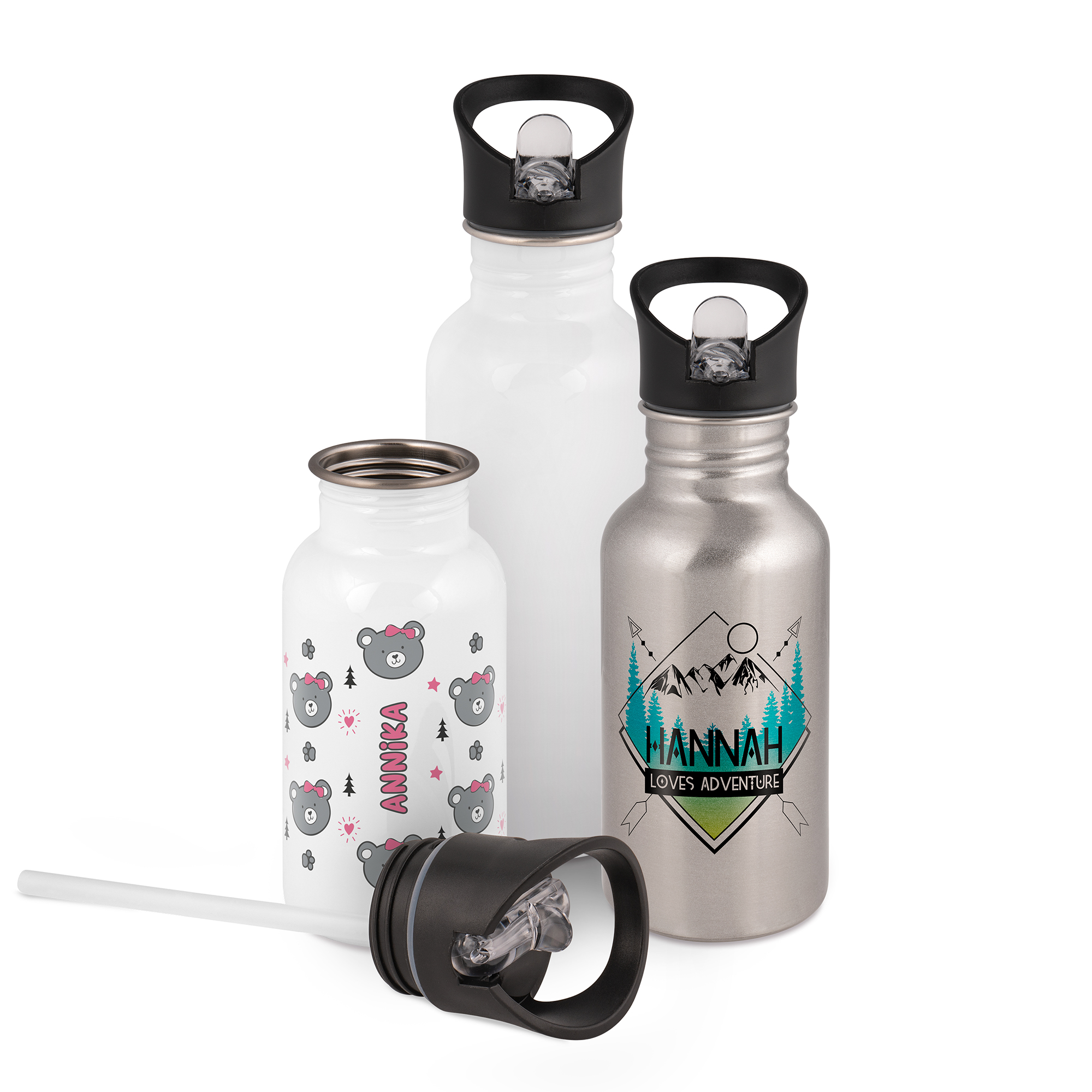 Edelstahl-Trinkflasche, 400 ml