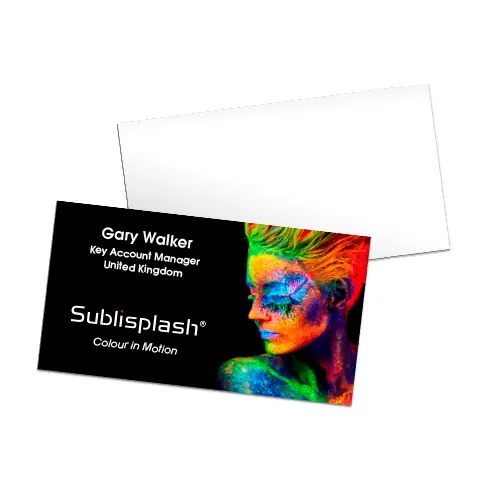 Alu-Ersatzplatte für Visitenkartenbox, Weiß-glänzend, Größe 82 x 44 mm