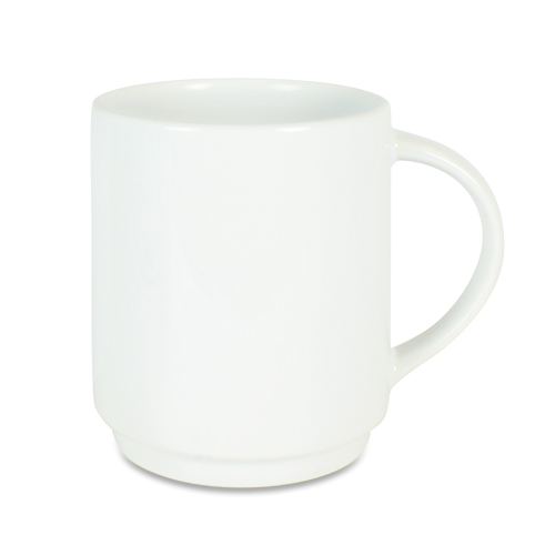 Ceramic stackable mug 10oz, dishwasher suitable, 12 pcs./lay, 36 pcs./carton