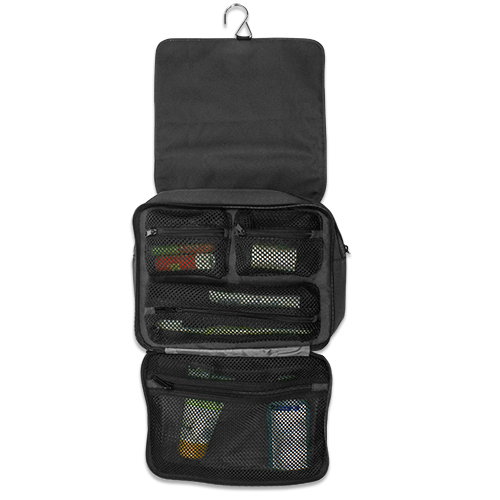 Sublistar® Trousse de toilette BERLIN, anthracite, taille (LxHxP) 225 x 180 x 90 mm, 50 pcs./carton