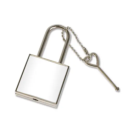 Liebesschloss abschließbar mit Alu-Einsatz, div. Größen