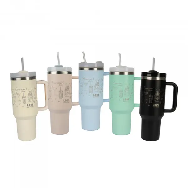 Gobelet thermos en inox, 40oz, Ø 100 mm, Next Generation pour laser & impression UV, surface mate, div. couleurs
