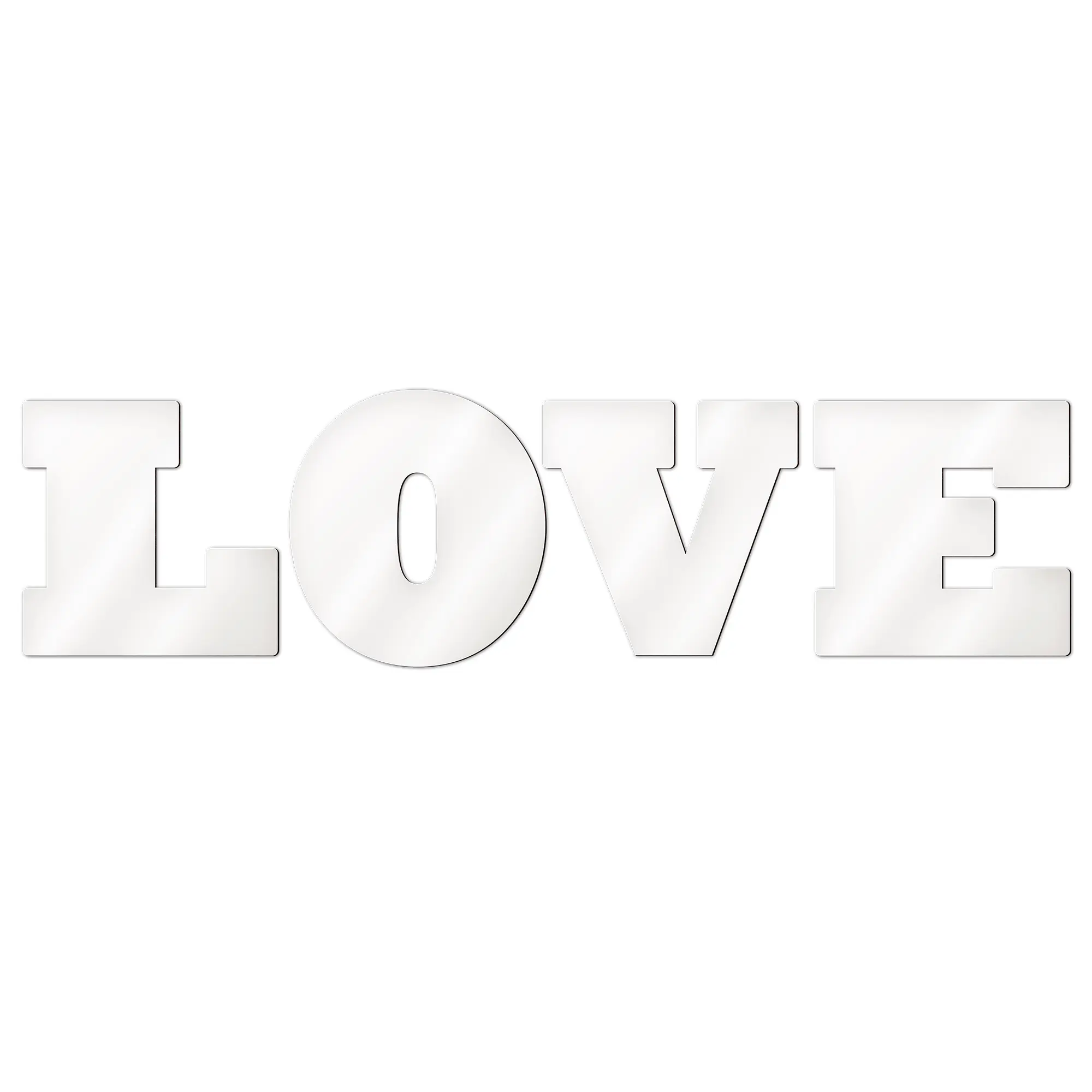 Sublistar® MDF Einzelbuchstabenset LOVE Höhe 14 cm, 3 mm stark