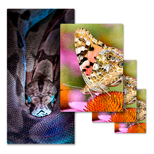 Duraluxe Alu-Fototafel Struktur Salt Lake, weiß, versch. Größen