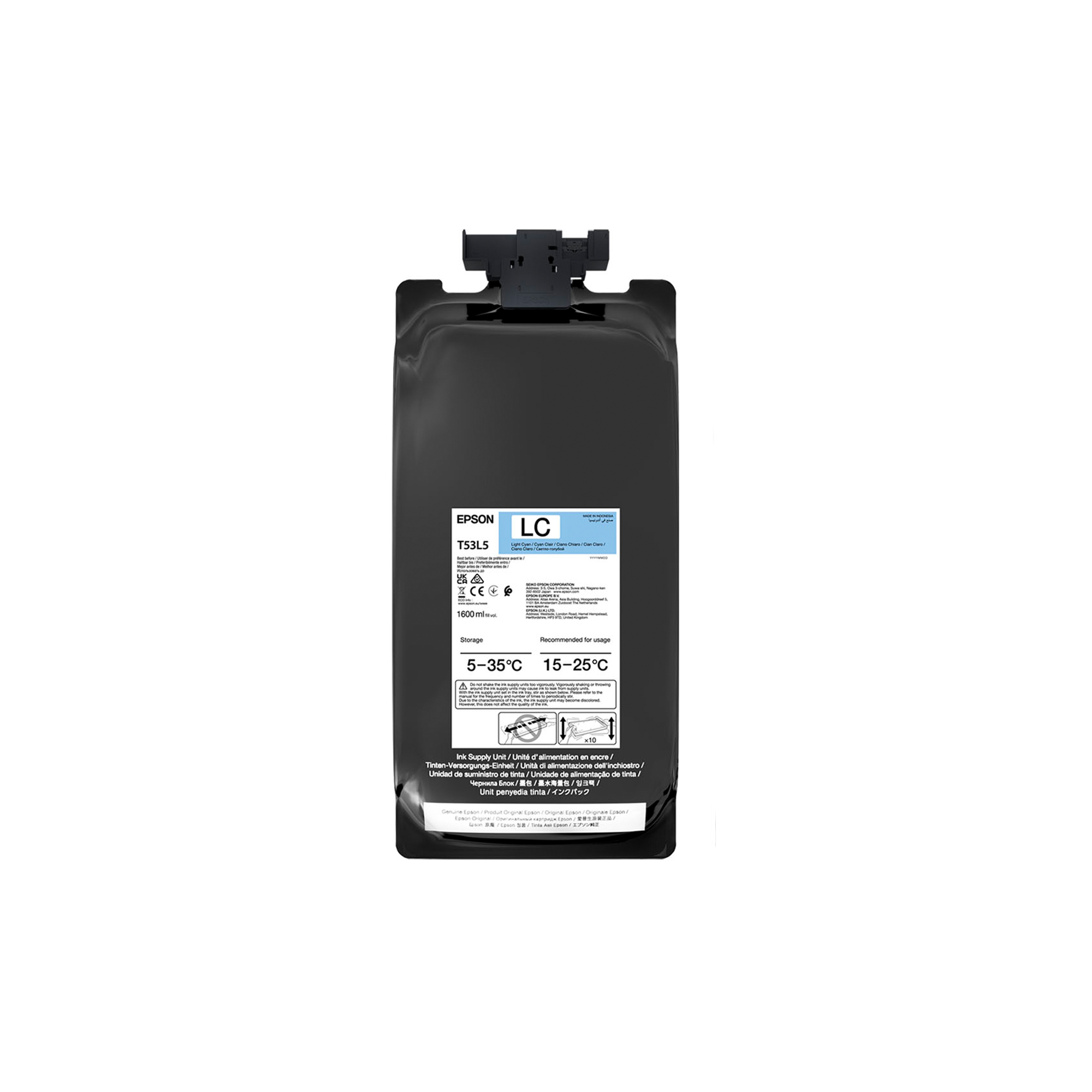Epson UltraChrome DS, für SureColor EP-F6400-LCLM, EP-F9500-LCLM, 1.600 ml Kartusche, Light Cyan