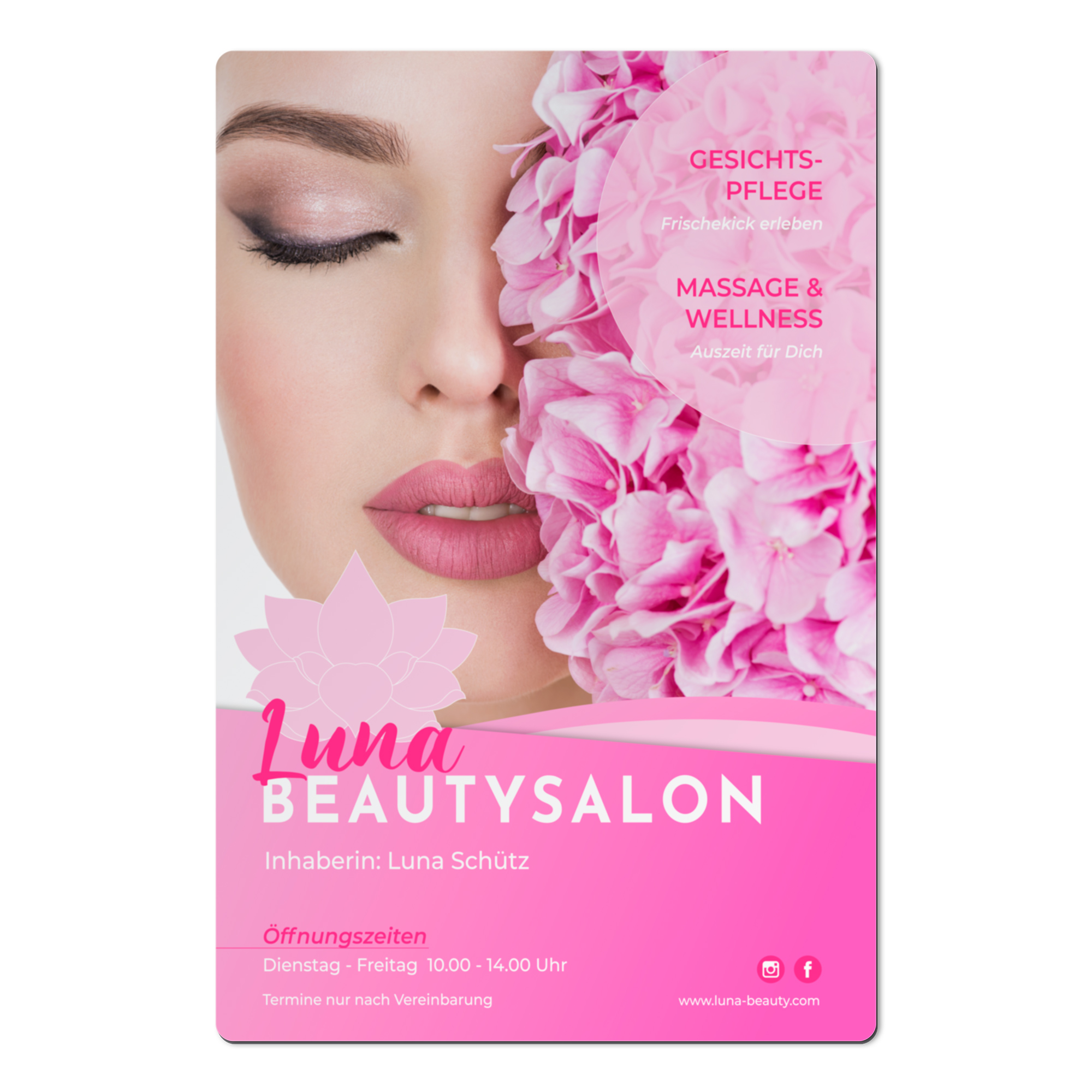 Duraluxe Alu-Fototafel weiß-matt, versch. Größen