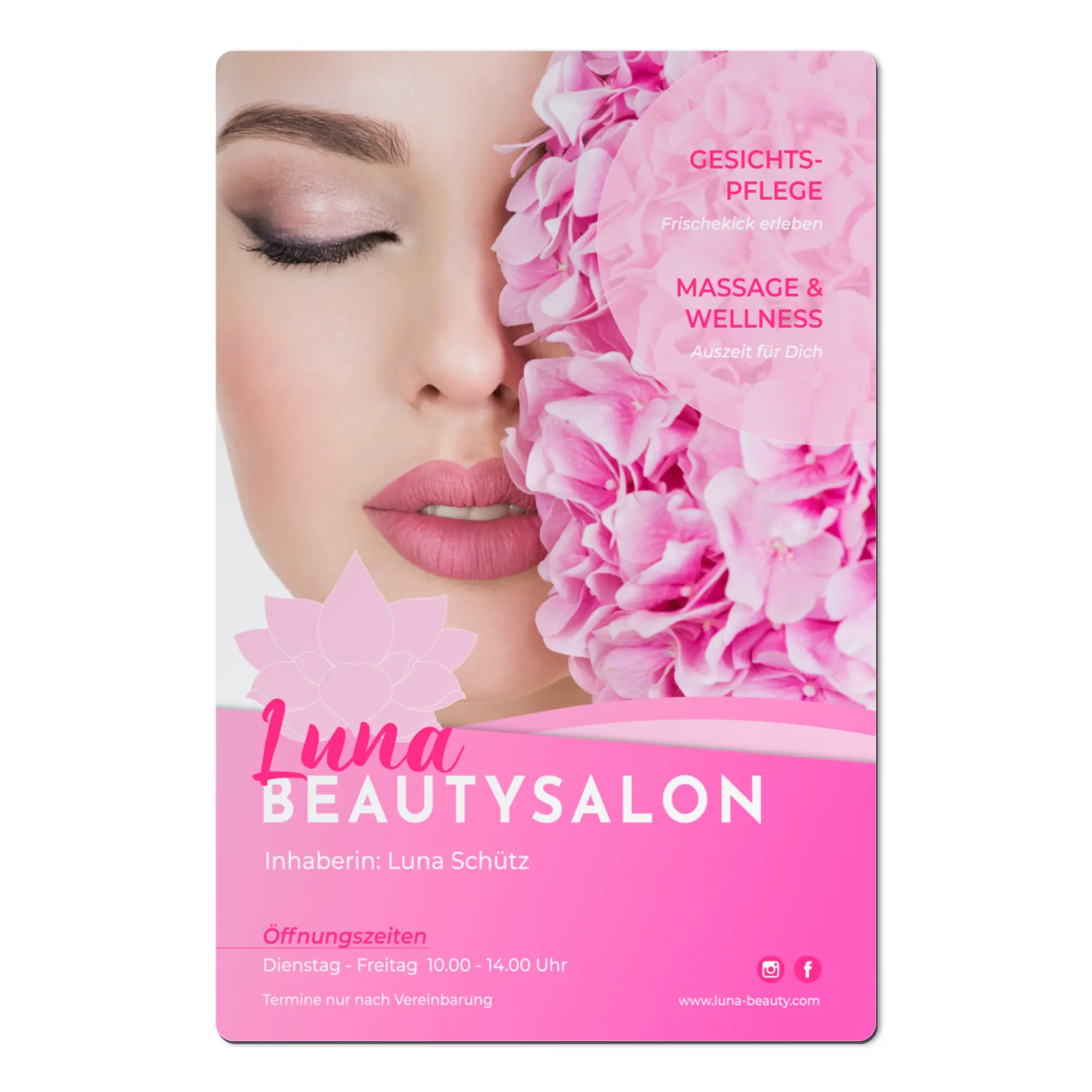 Duraluxe Alu-Fototafel weiß-matt, versch. Größen