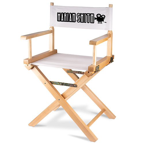 Folding director's chair, natural birch wood, size 54 x 40 x 85 cm, 2 pcs./carton