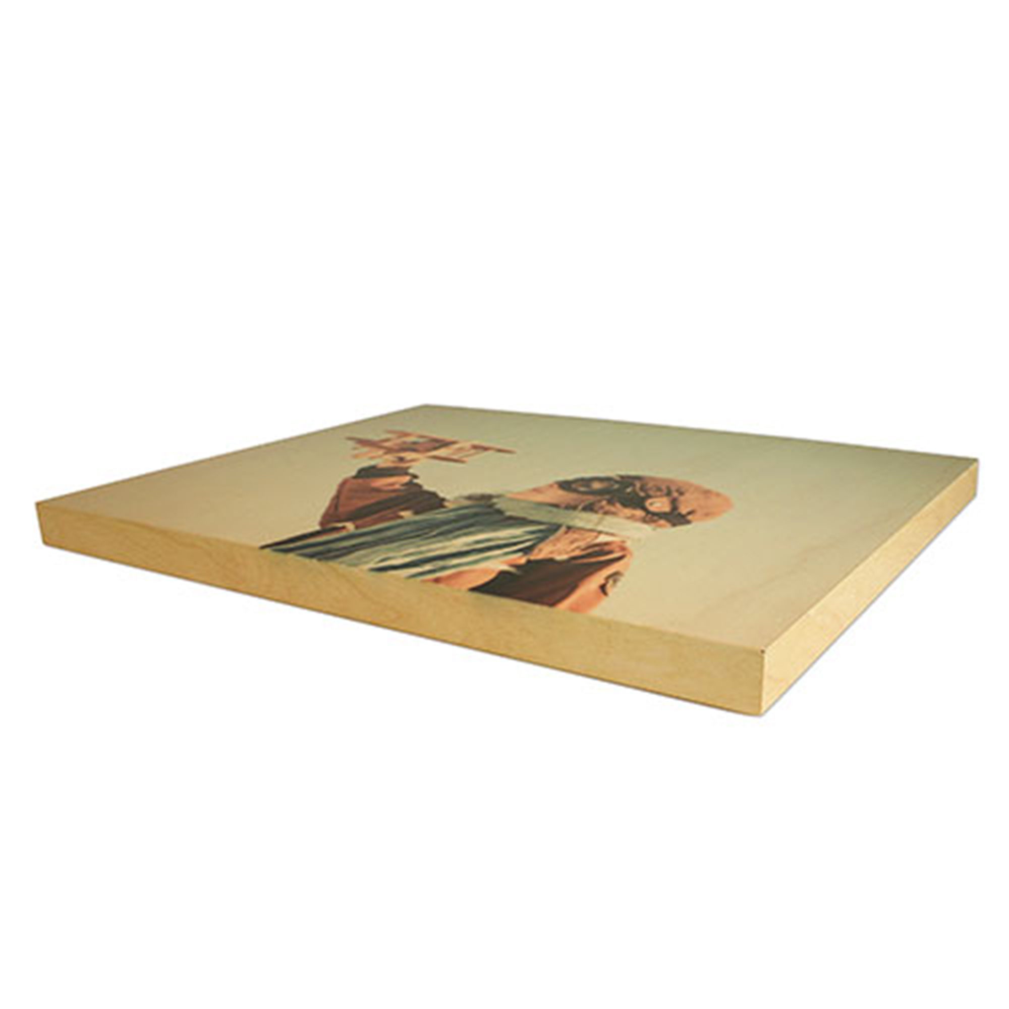 ChromaLuxe Natural Wood Fototafel, 279 x 355 x 16 mm, Ahorn, Farbe Klar-matt