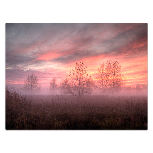 ChromaLuxe tableau photo en aluminium blanc brillant, 600 x 800 x 1,15 mm, coins arrondis, 10 pcs./carton