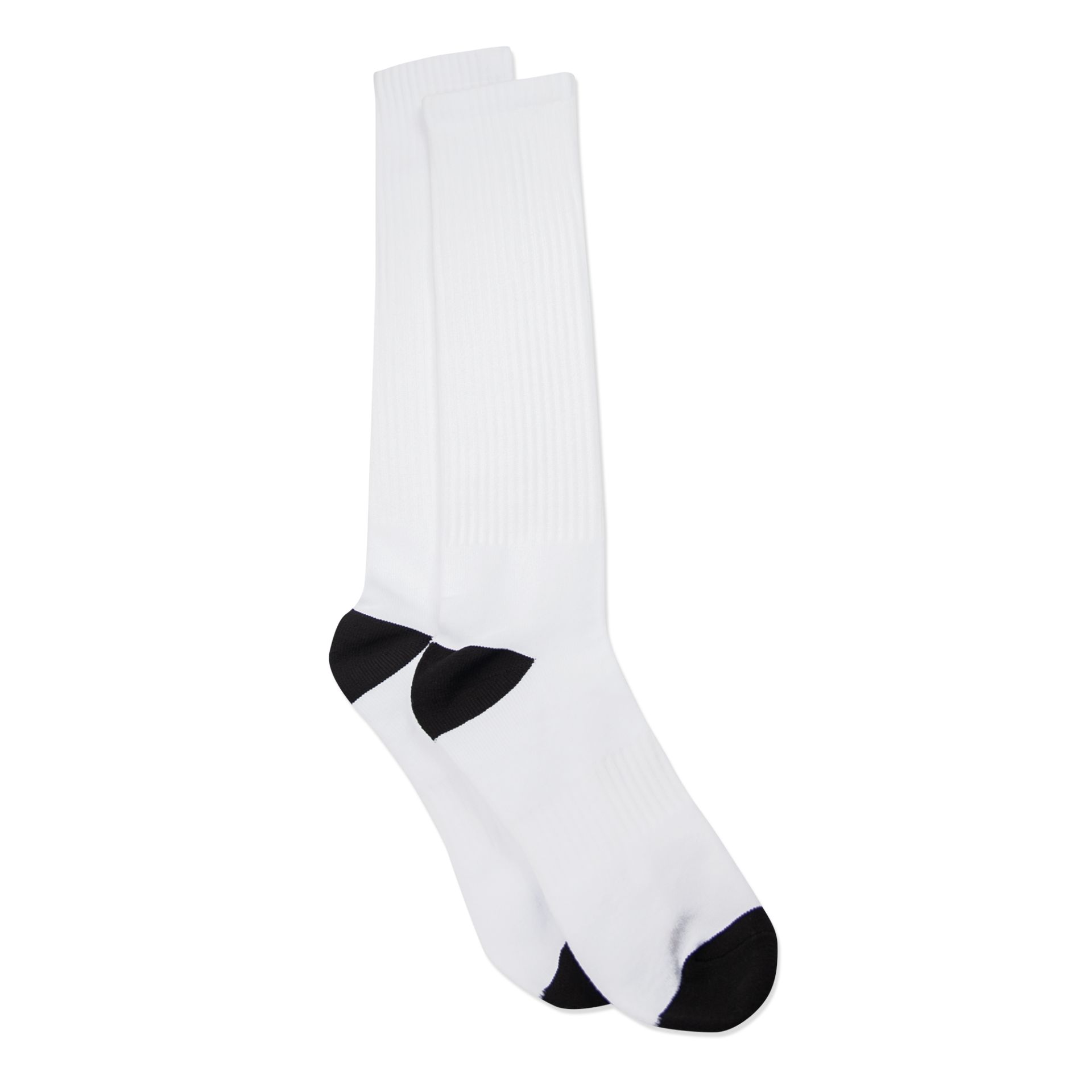 Chaussettes courtes blanches - noires, diverses tailles