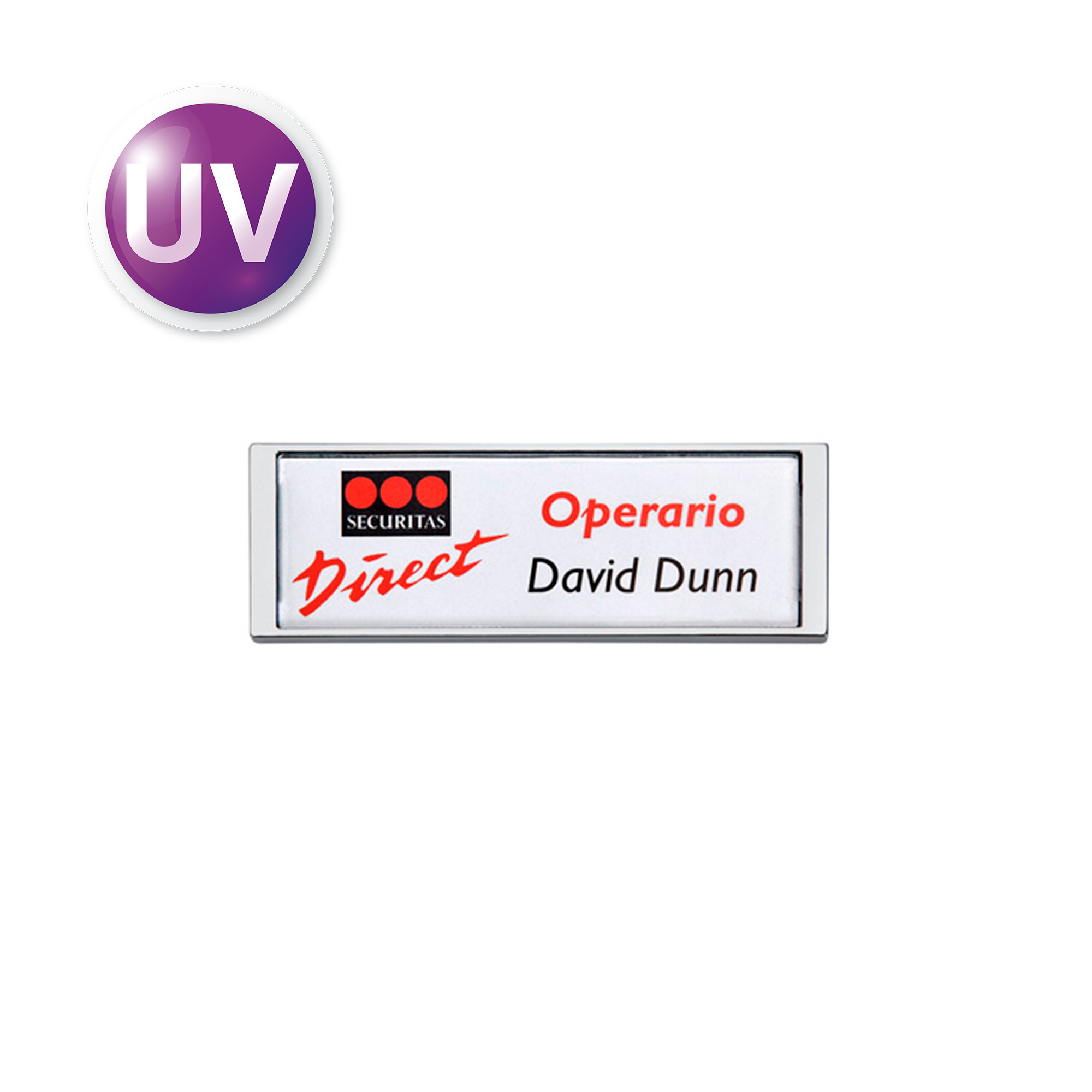 UV Multiplexx Namensschilder, versch. Farben, versch. Größen