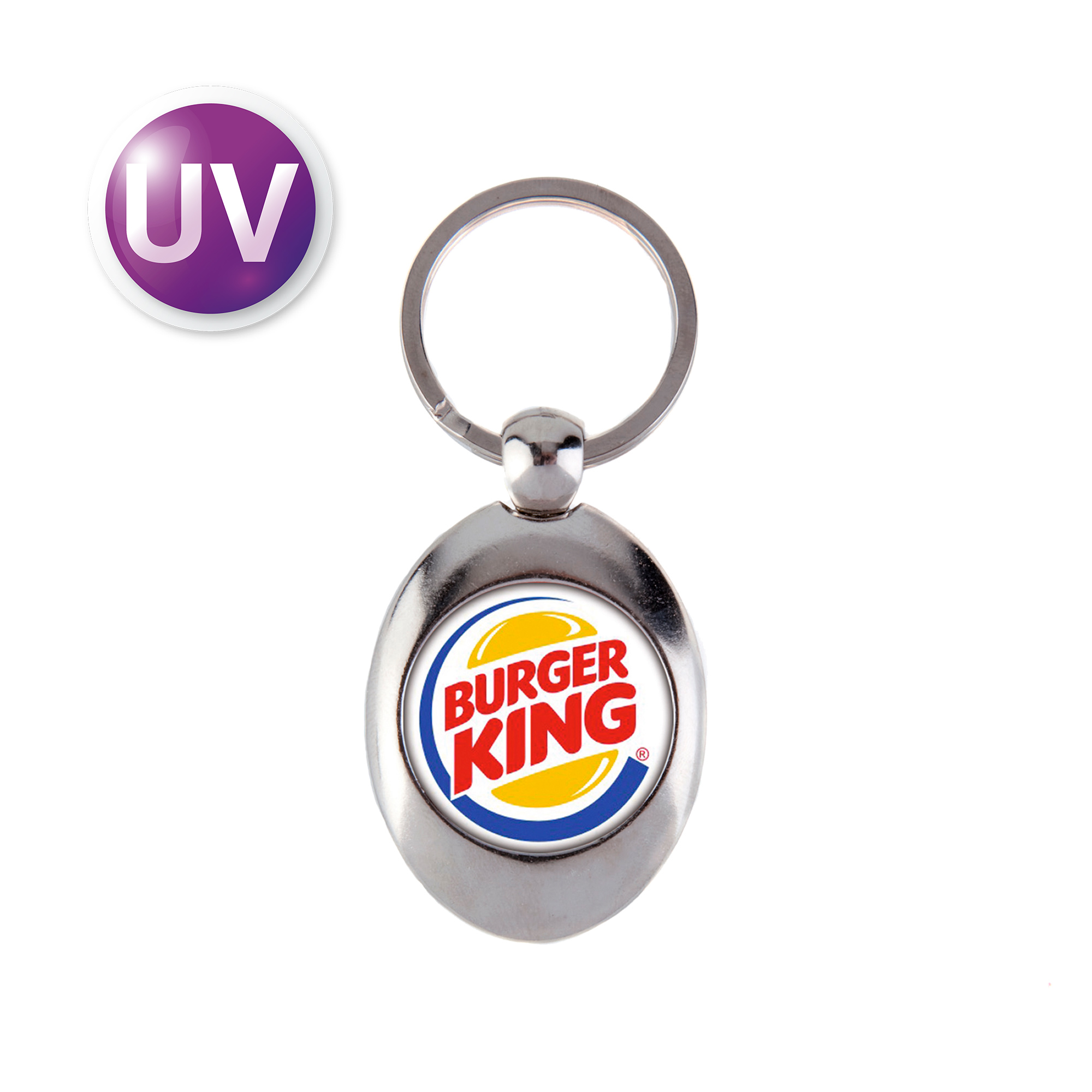 UV Druck Multiplexx Schlüsselanhänger, Metall, versch. Ausführungen