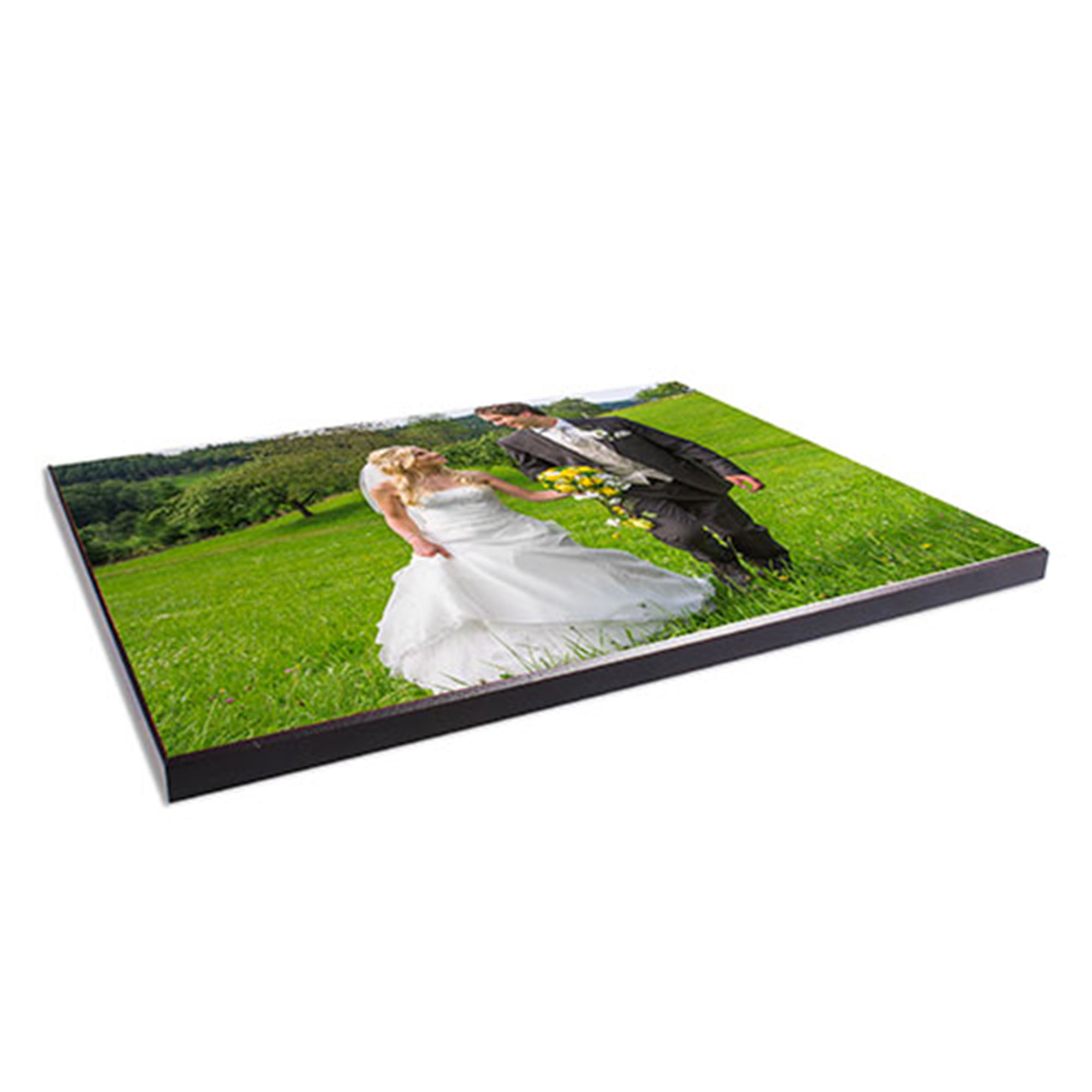 ChromaLuxe Wandtafel weiß-glänzend,  300 x 400 x 16 mm, Rahmenfarbe Schwarz, 10 St./Karton