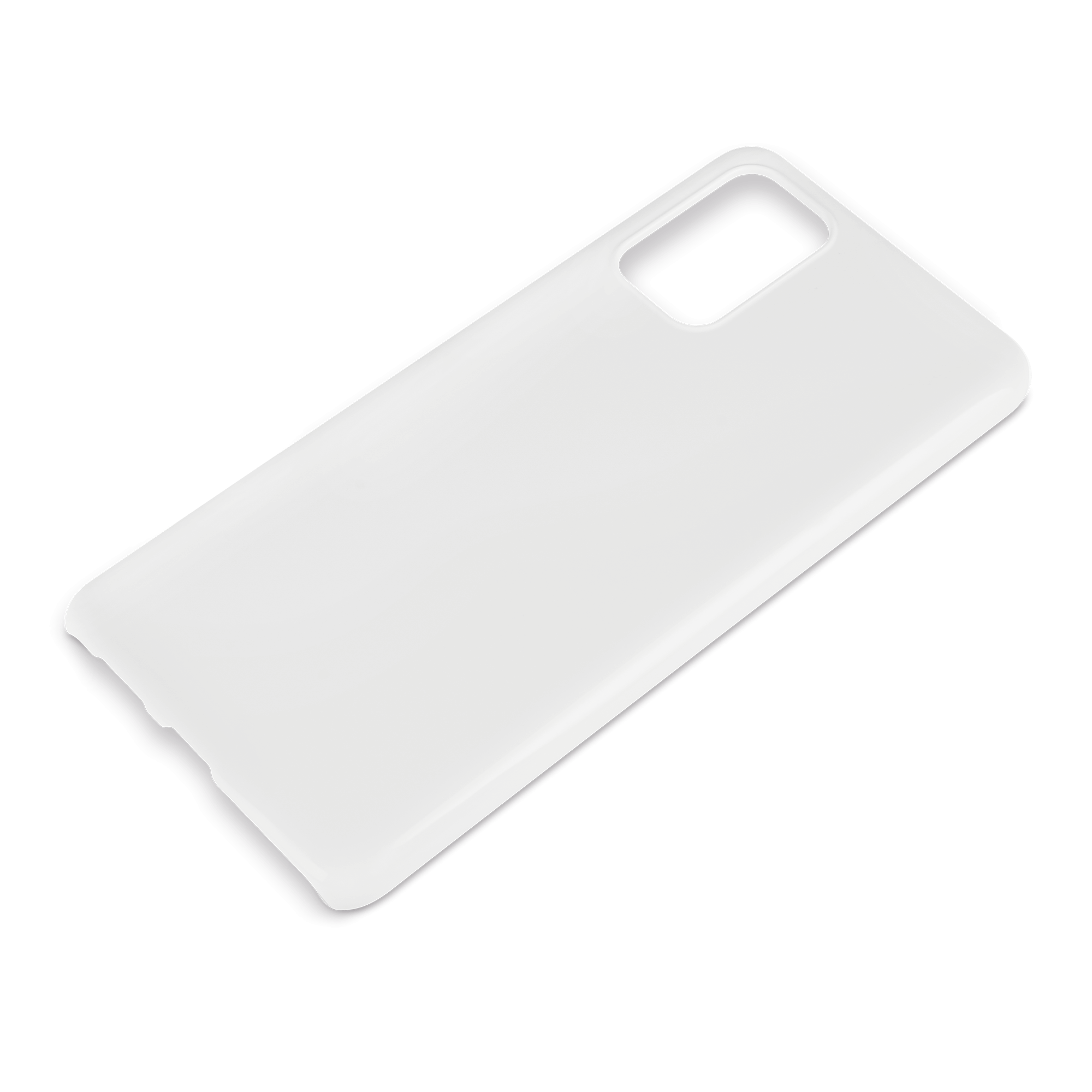 3D Premium Cover für Galaxy und iPhone, Farbe Weiß-glänzend und Farbe Weiß-matt