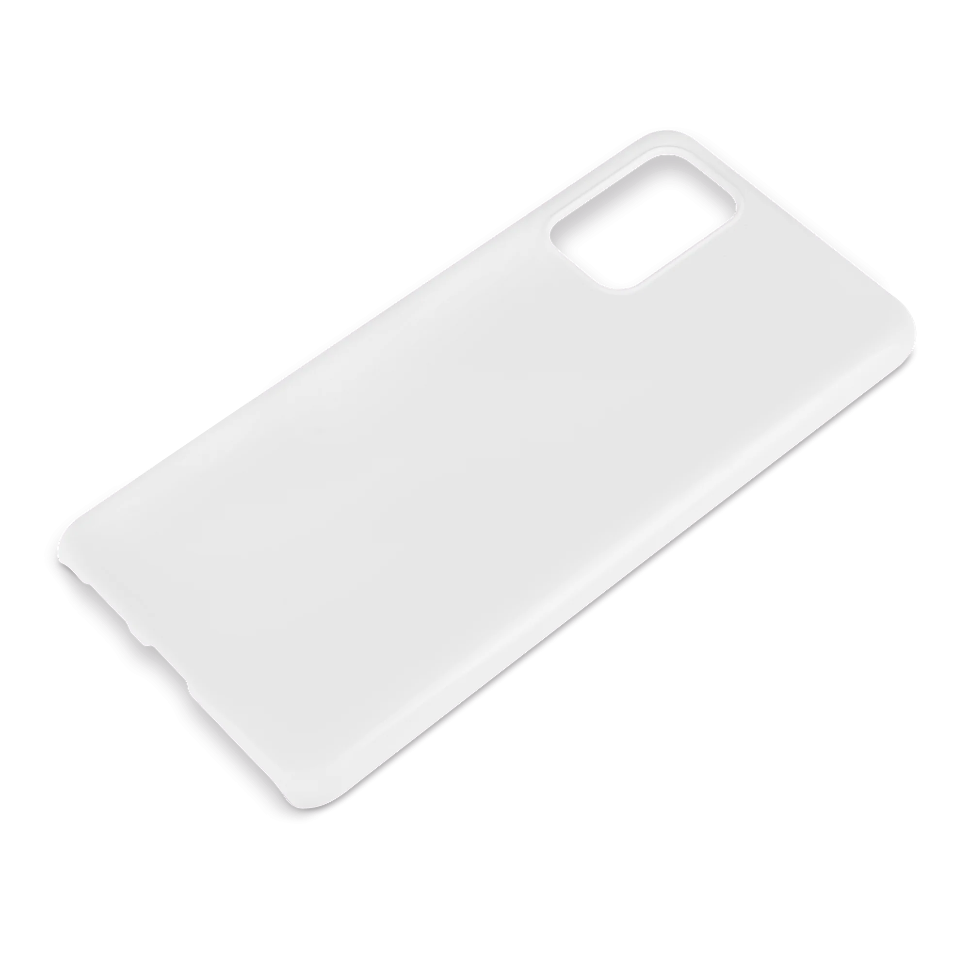 3D Premium Cover für Galaxy und iPhone, Farbe Weiß-glänzend und Farbe Weiß-matt