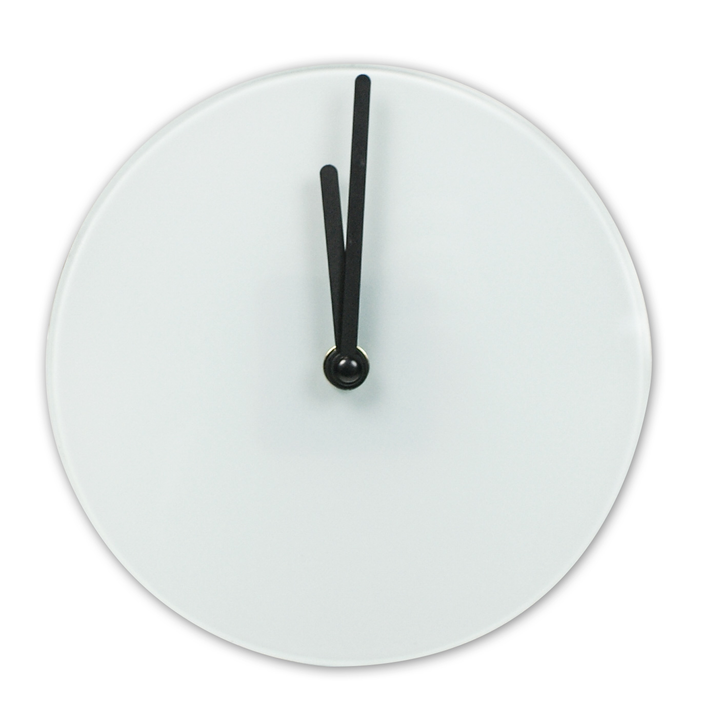Horloge murale en verre lisse, diverses tailles