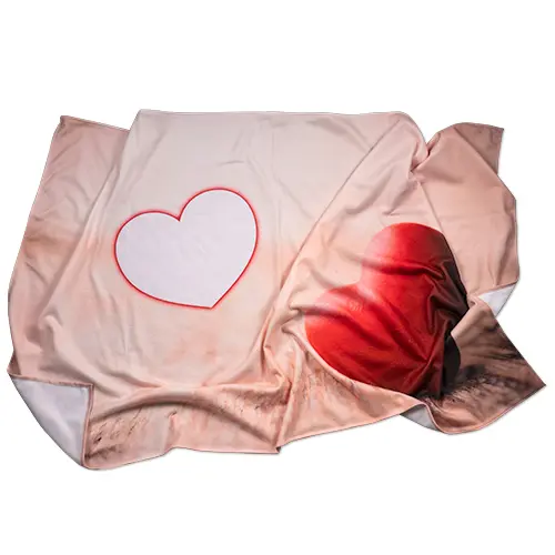 Mikrofaser Fleece-Decke aus 100% Polyester, Größe 95 x 150 cm, einseitig bedruckt mit versch. Motiven