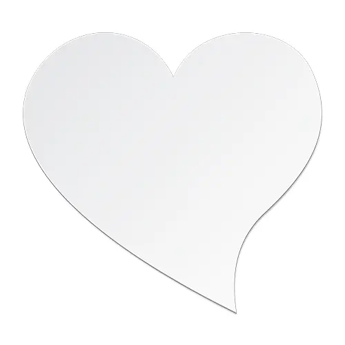 Duraluxe aluminium photo panel matt white, various sizes