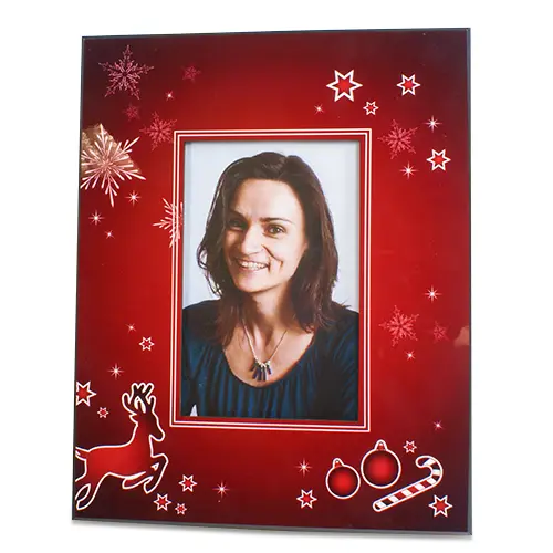 UNISUB Bedruckbarer Bilderrahmen, Größe 203 x 254 x 16 mm, für Bildformat 100 x 150 mm