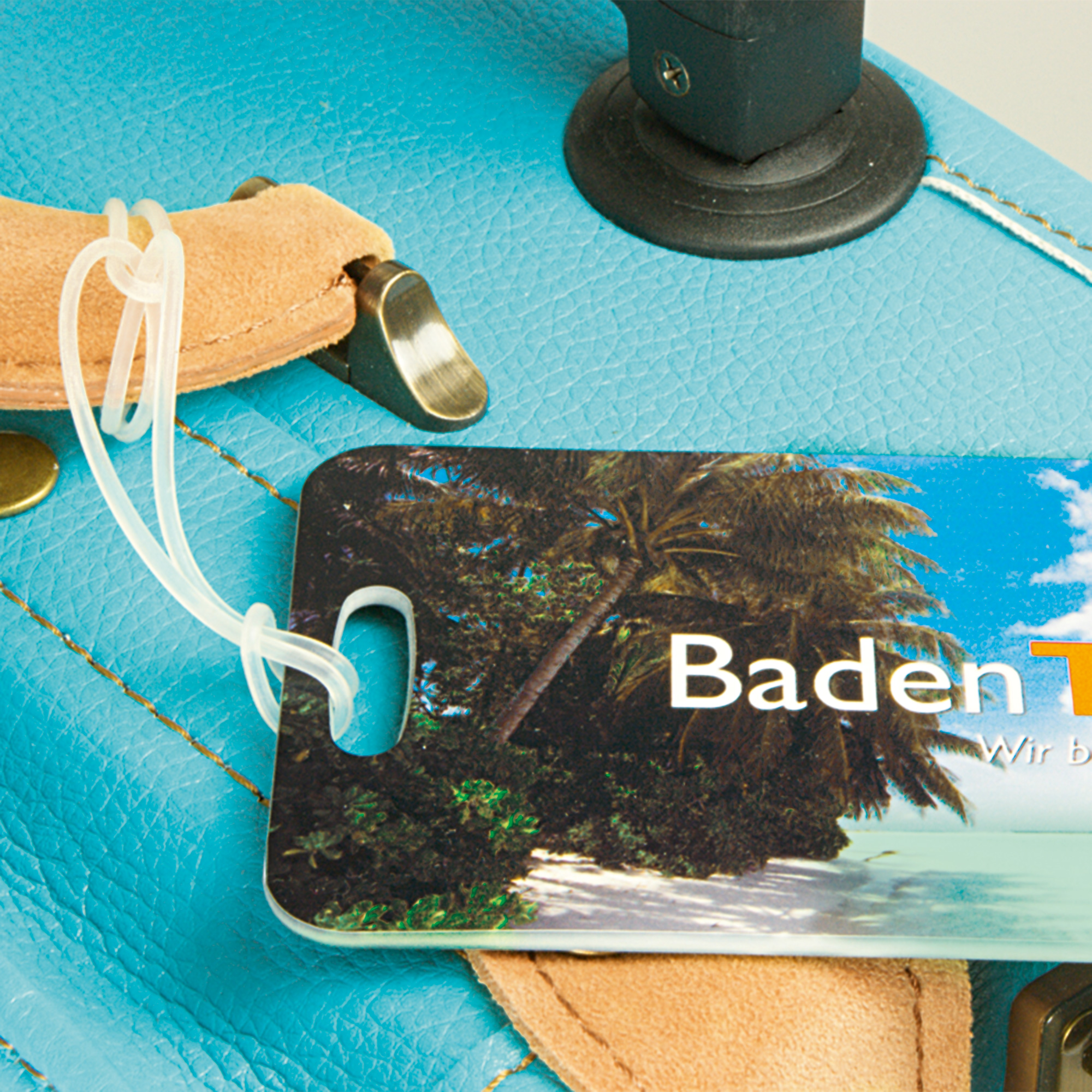 UNISUB etiquette à bagage, taille 44 x 88 mm, imprimable recto-verso, couleur blanc brillant, 50 pcs./carton