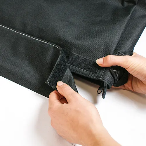 Sublistar® Schultertasche REPORTER mit wechselbarer Frontlasche, Schwarz