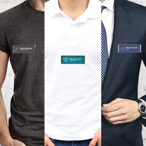 Plaques porte-nom Multiplexx, div. couleurs, dive. tailles