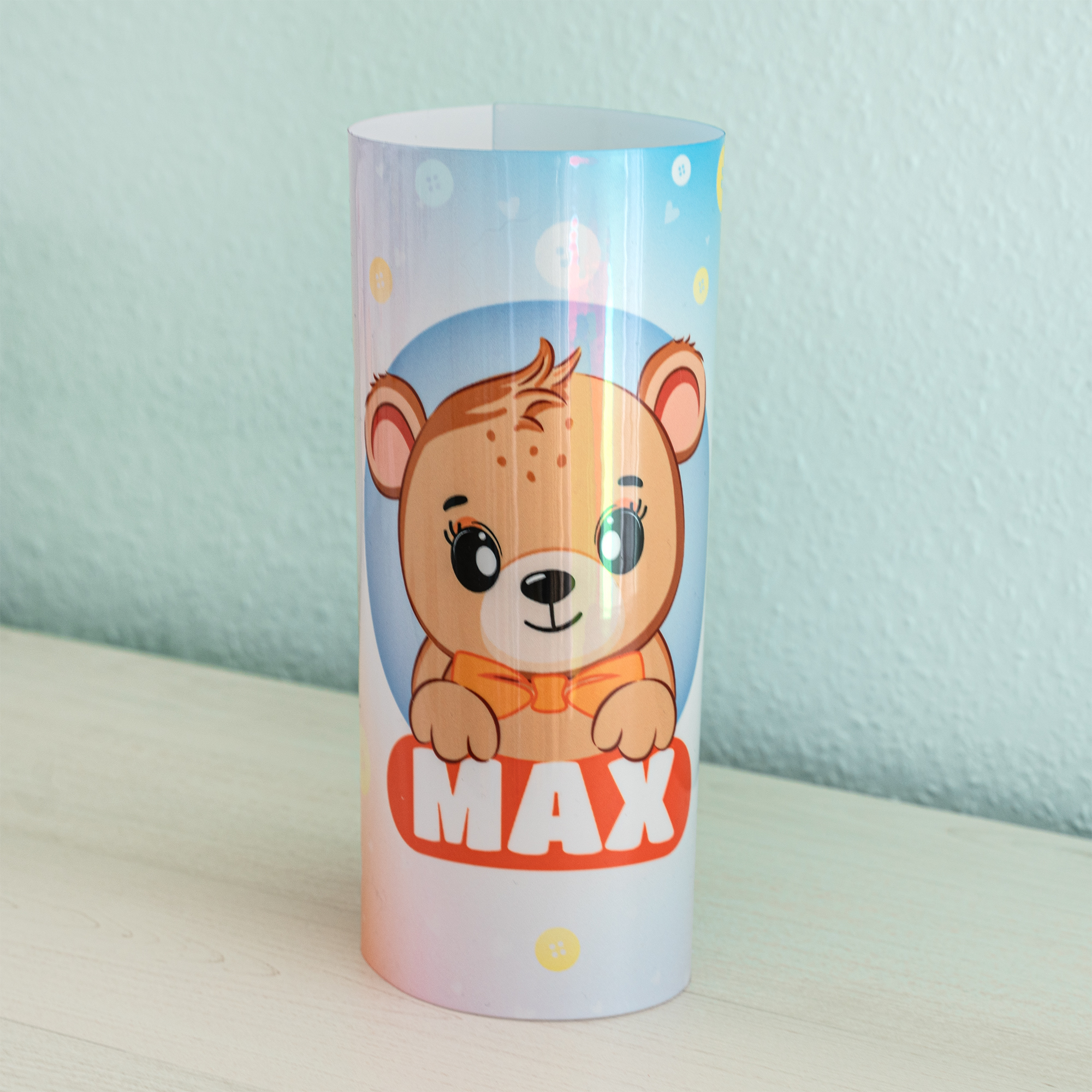 Abat-jour blanc brillant, taille 190 x 315 mm, imprimable sur une face, 200 pcs./pack