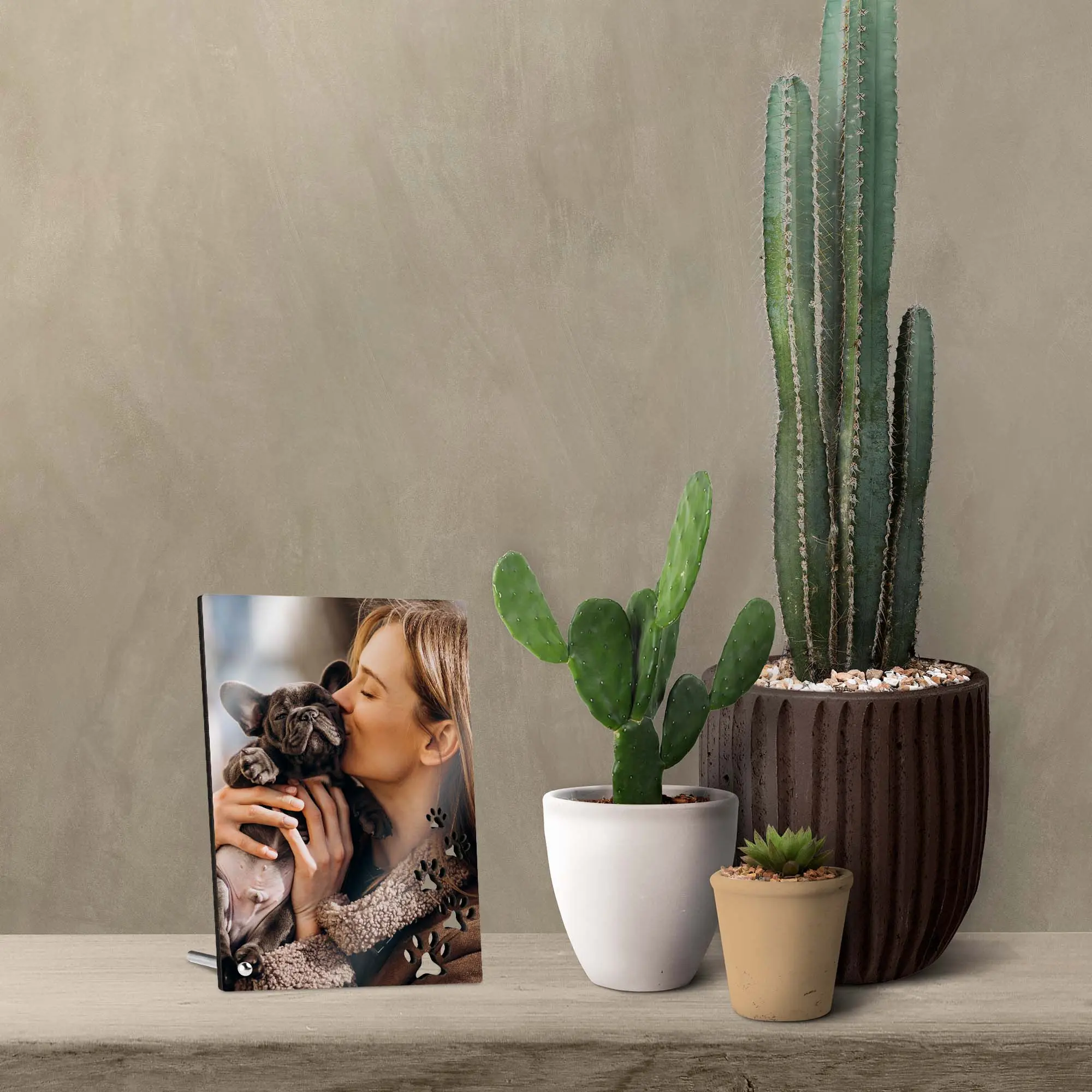Sublistar® MDF Picture frame, design „Paws“, 13 x 18 cm, 6 mm thickness, Portrait format,