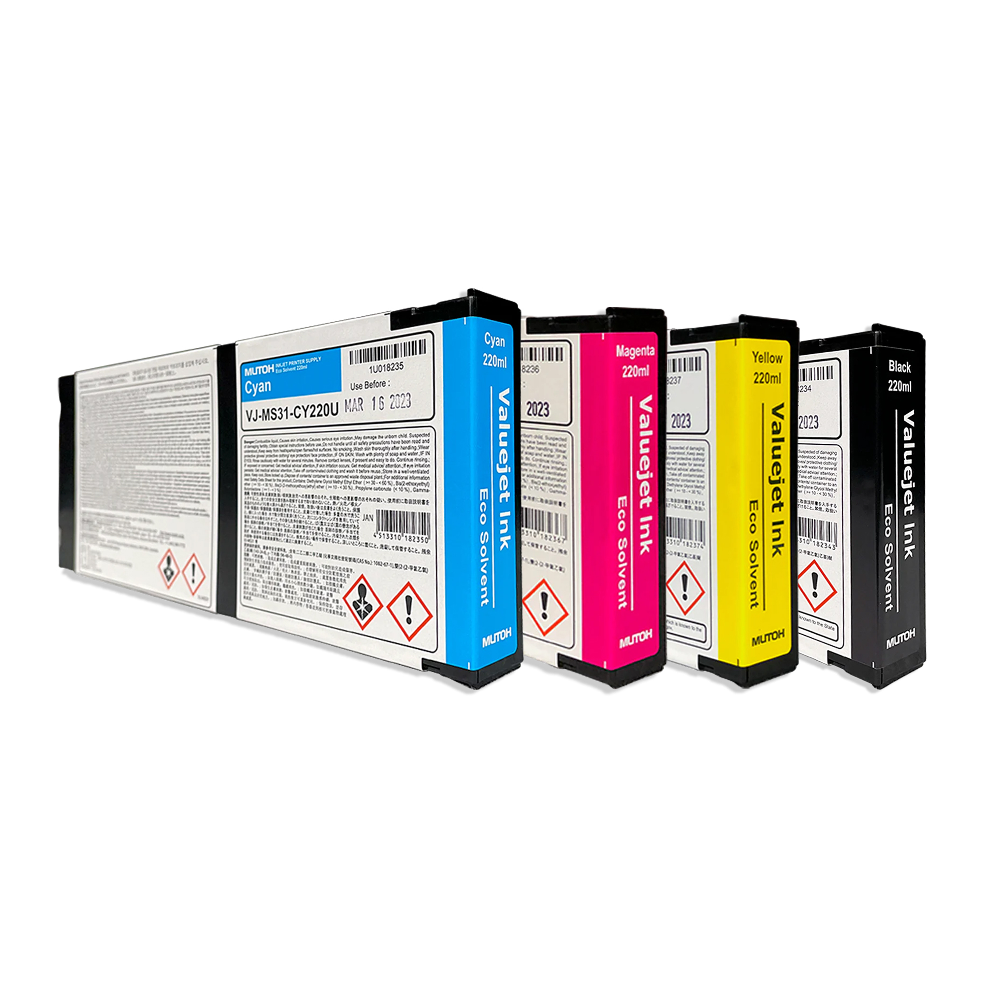 MS31 Eco Solvent Ink für ValueJet 628, div. Farben, 220-ml-Kartusche
