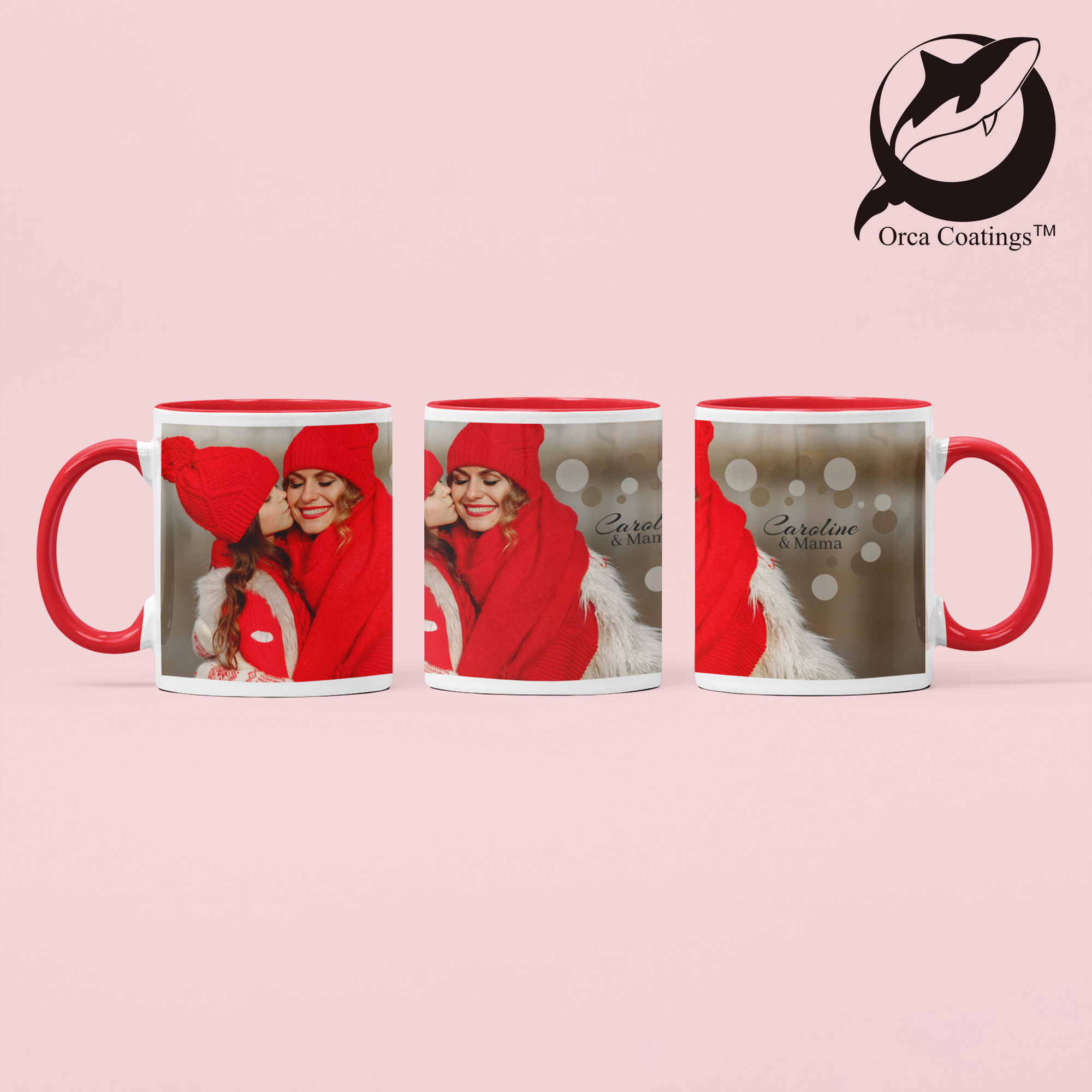 Tasse en céramique TWO TONES & HANDLE 11oz, Orca™ Coating, divers coloris