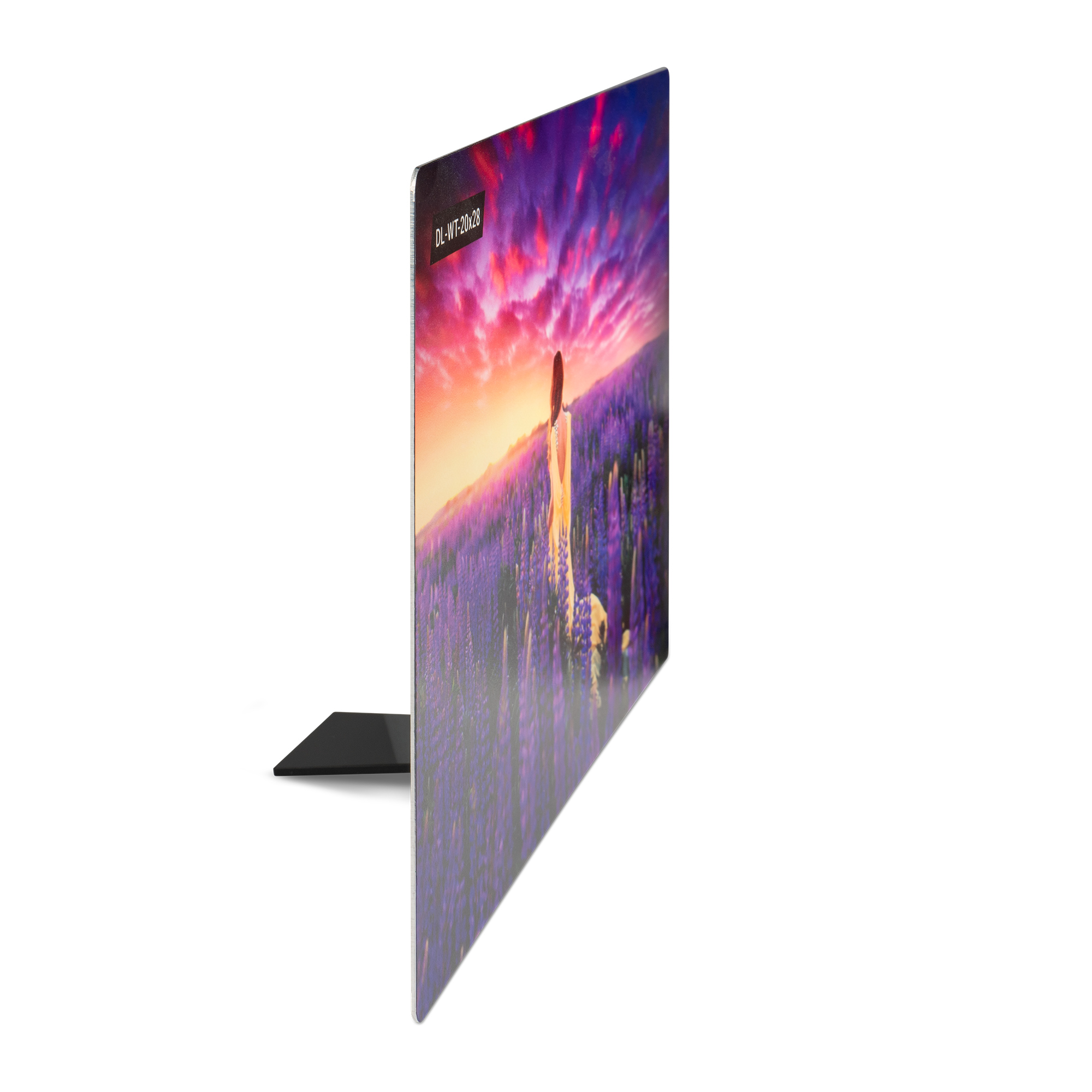 Support acrylique noir en deux parties