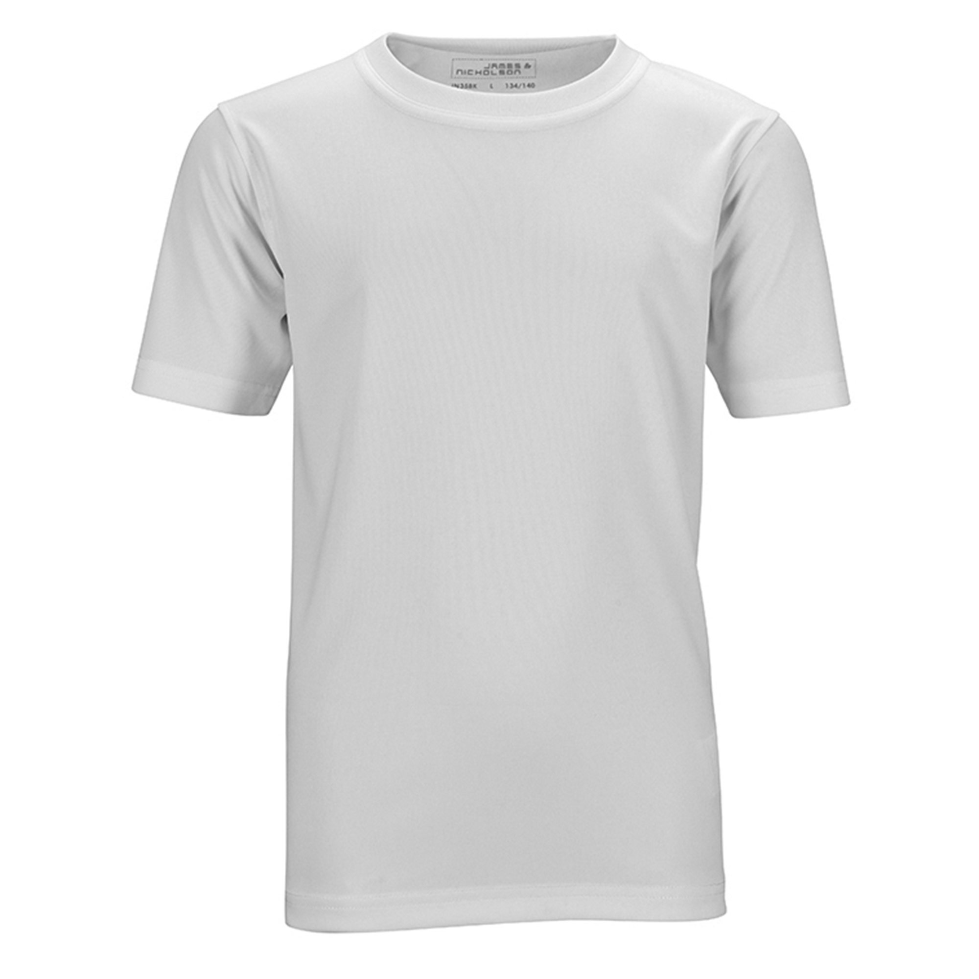 Kids Active T-Shirt, Round Neck, Farbe White, div. Größen