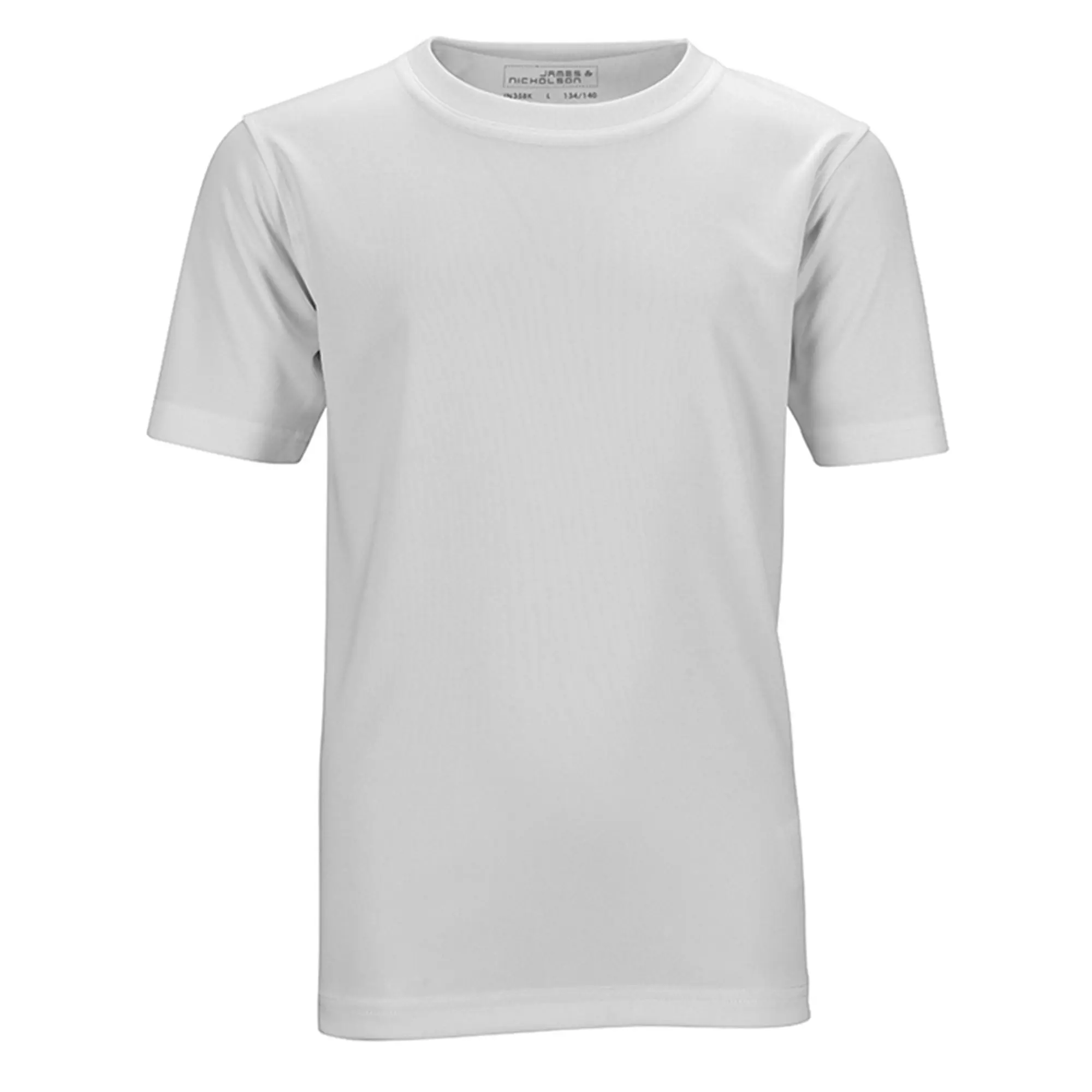 Kids Active T-Shirt, Round Neck, Farbe White, div. Größen