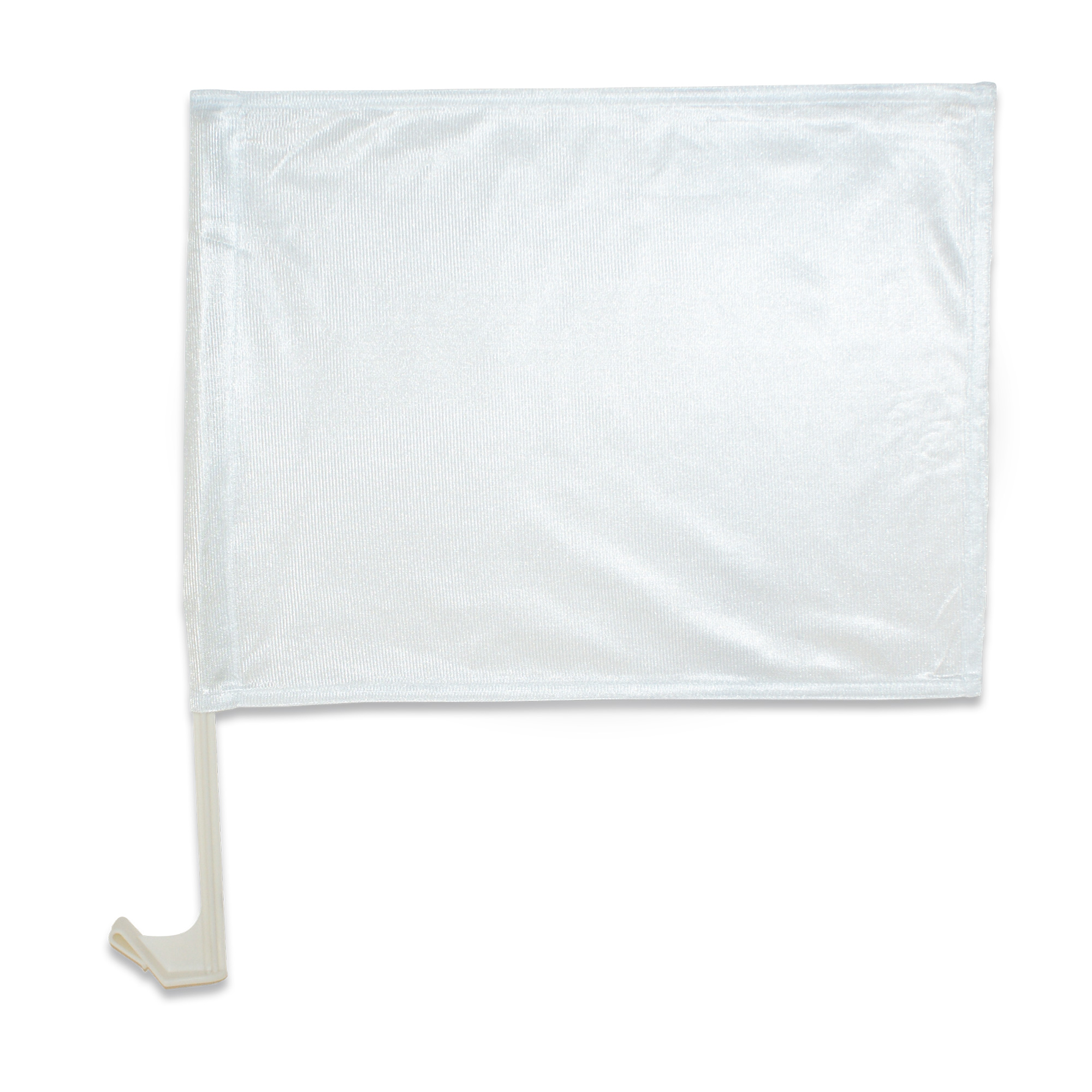 Sublistar® Autoflagge weiß mit Halterung Sublistar® Autoflagge weiß mit Halterung