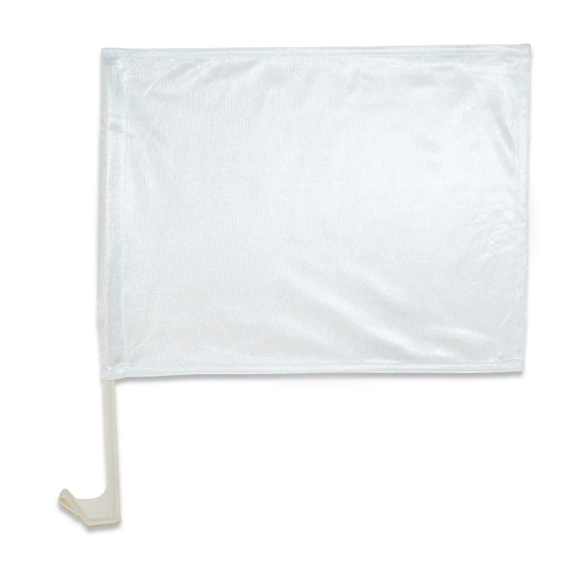 Sublistar® Autoflagge weiß mit Halterung, Größe 400 x 300 mm, 10 St./Pack, 1000 St./Karton