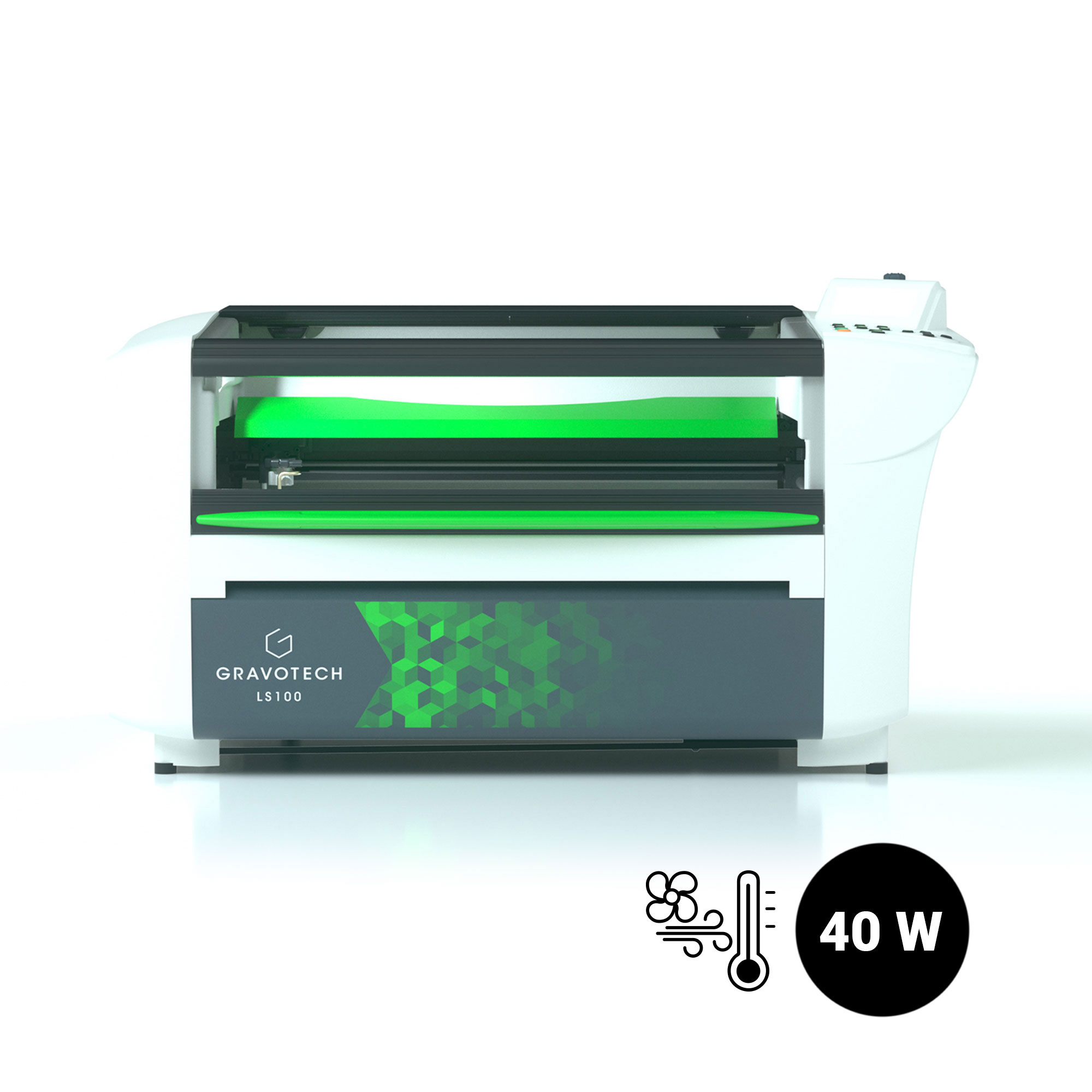 Gravotech LS100 CO2 Graveur Laser, 40 watts Laser CO2 avec refroidissement par air
