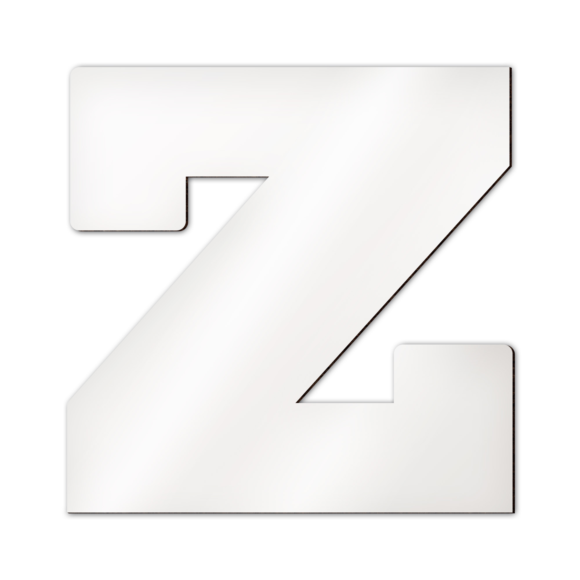 Lettres d’alphabet et caractères spéciaux Sublistar® en MDF, Hauteur 14 cm, 3 mm d'épaisseur, 100 pcs./carton