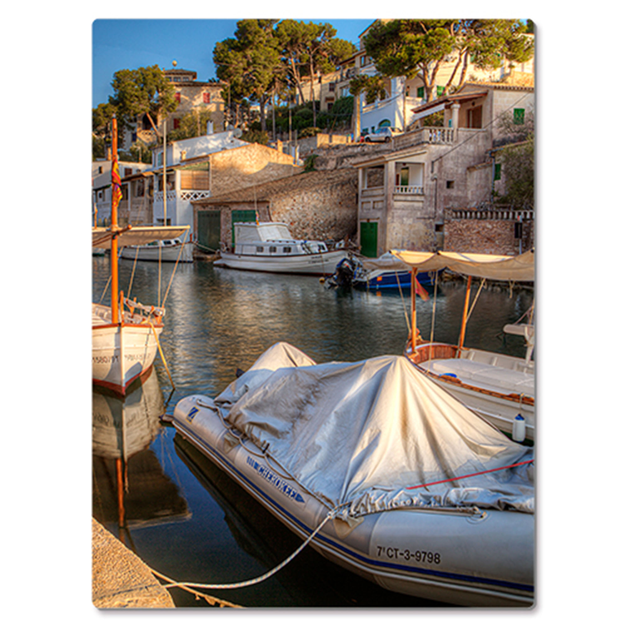 ChromaLuxe tableau photo en aluminium blanc mat, 300 x 400 x 1,15 mm, coins arrondis, 10 pcs./carton