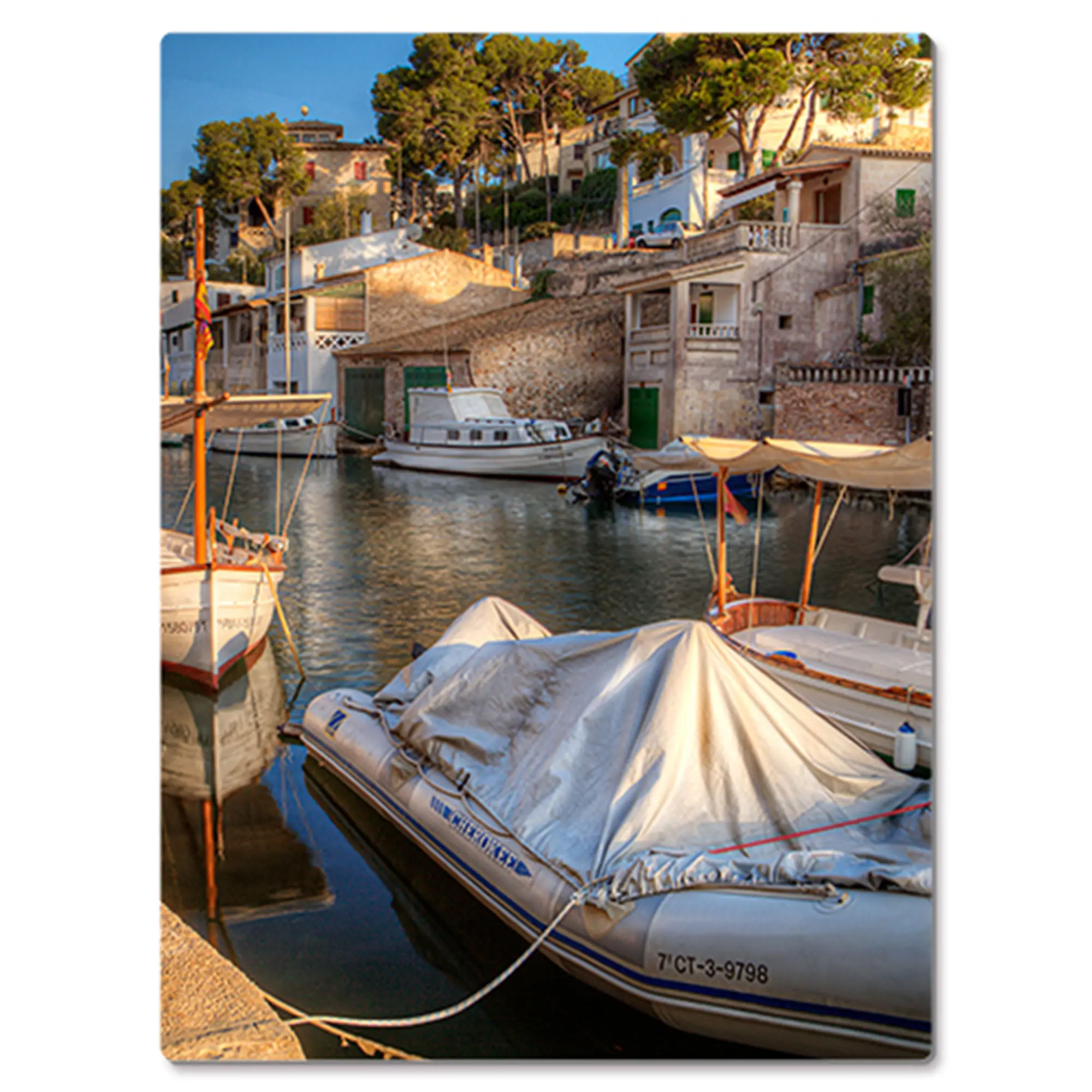 ChromaLuxe Alu-Fototafel weiß-matt, 300 x 400 x 1,15 mm, Ecken gerundet