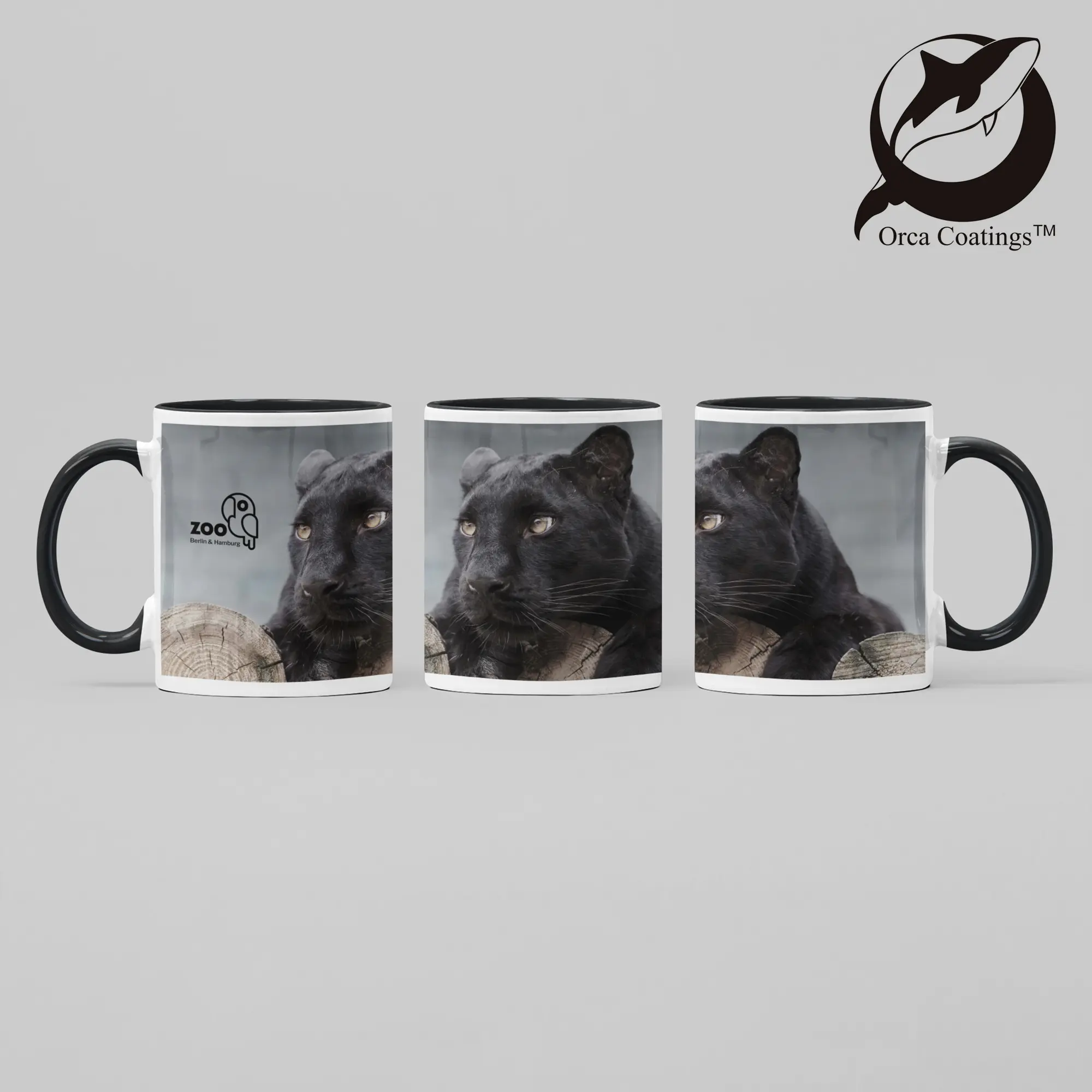 Keramiktasse TWO TONES & HANDLE 11oz, Orca™ Coating, div. Farben