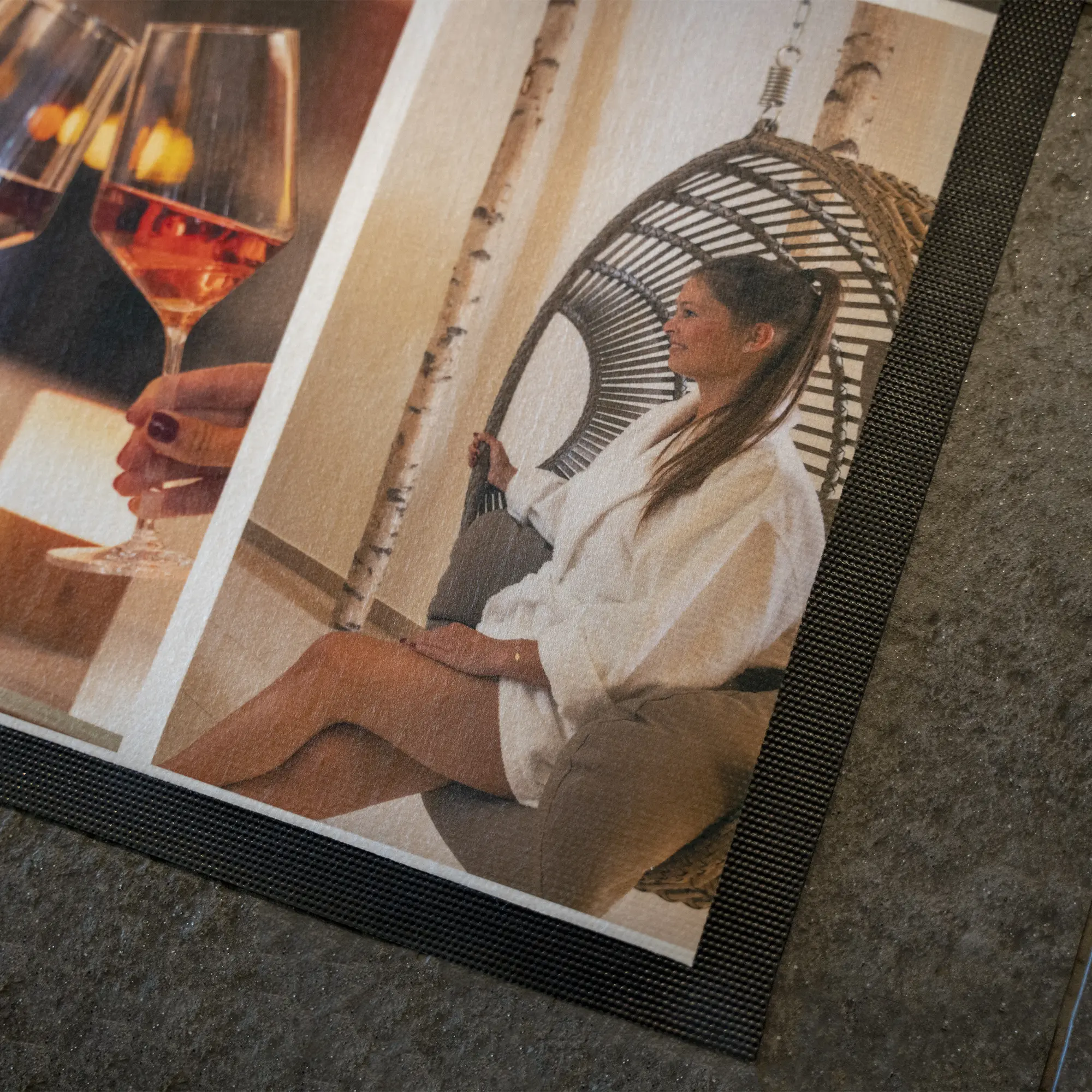 Sublistar® Doormat white with rubber edges, non-slip, div. sizes