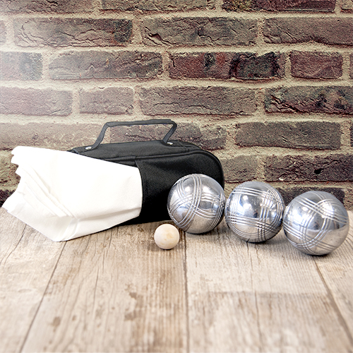 Bouletasche für 3 Boule-Kugeln und Zielkugel, Schwarz, Größe 230 x 90 x 60 mm Bouletasche für 3 Boule-Kugeln und Zielkugel, Schwarz, Größe 230 x 90 x 60 mm