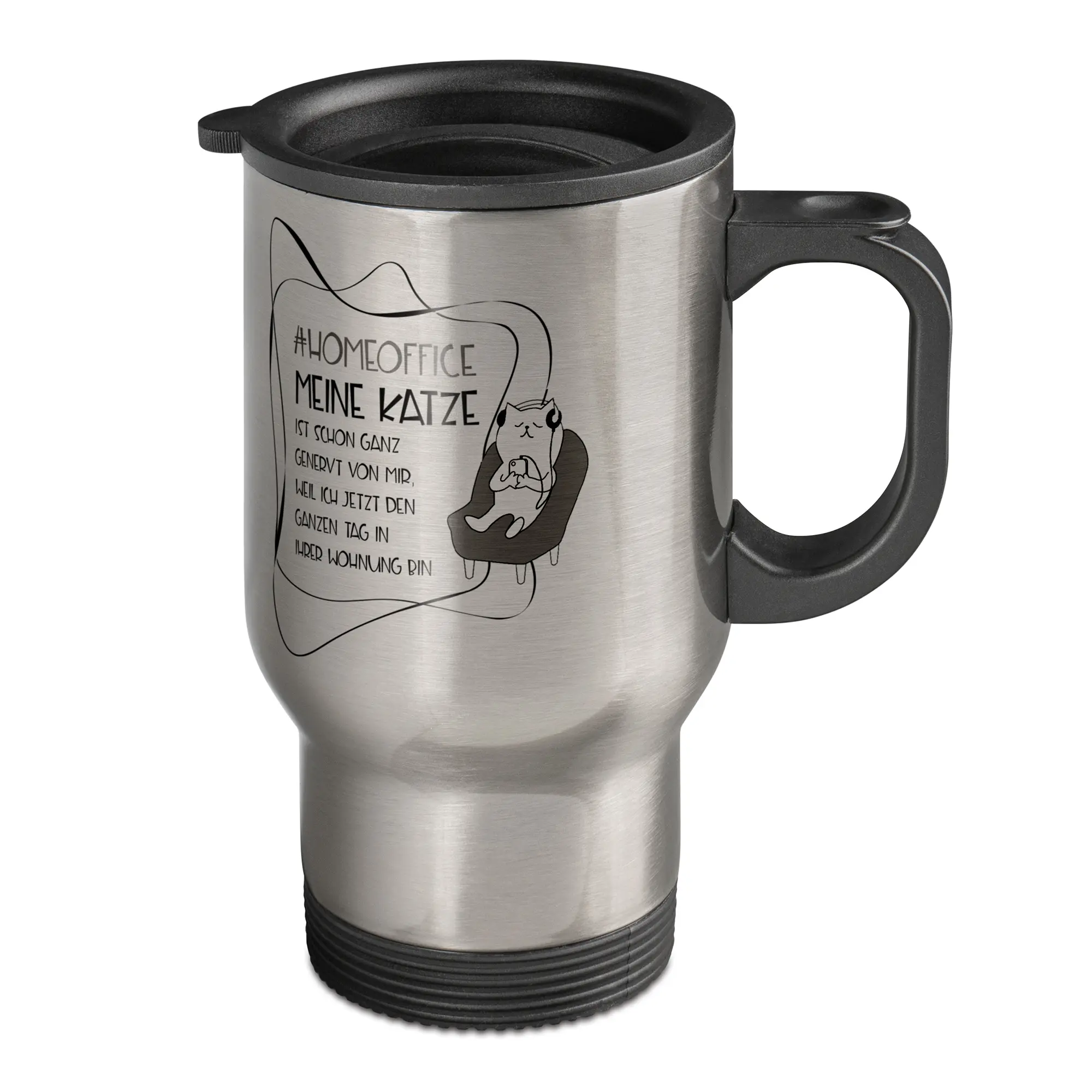 Mug thermos en inox, taille Ø 85 mm, diverses couleurs