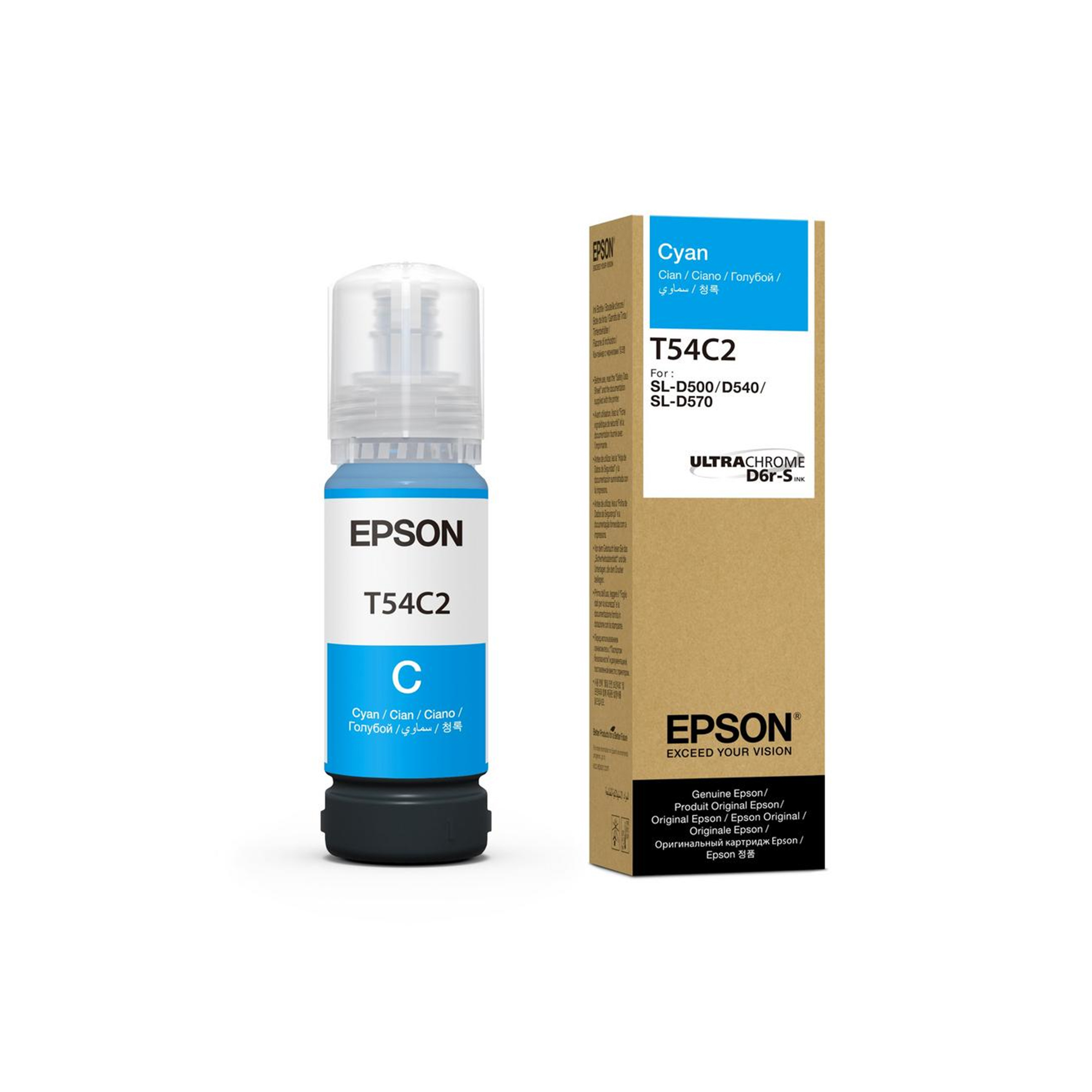 Epson UltraChrome® D6r-S, pour SureLab SL-D500, bouteille de 70 ml, diverses couleurs