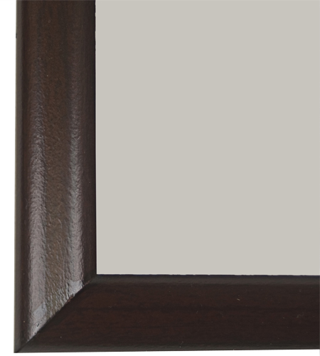 UNISUB wall plaque glossy white, 150 x 200 x 16 mm, frame colour cherry wood, 21 pcs./carton