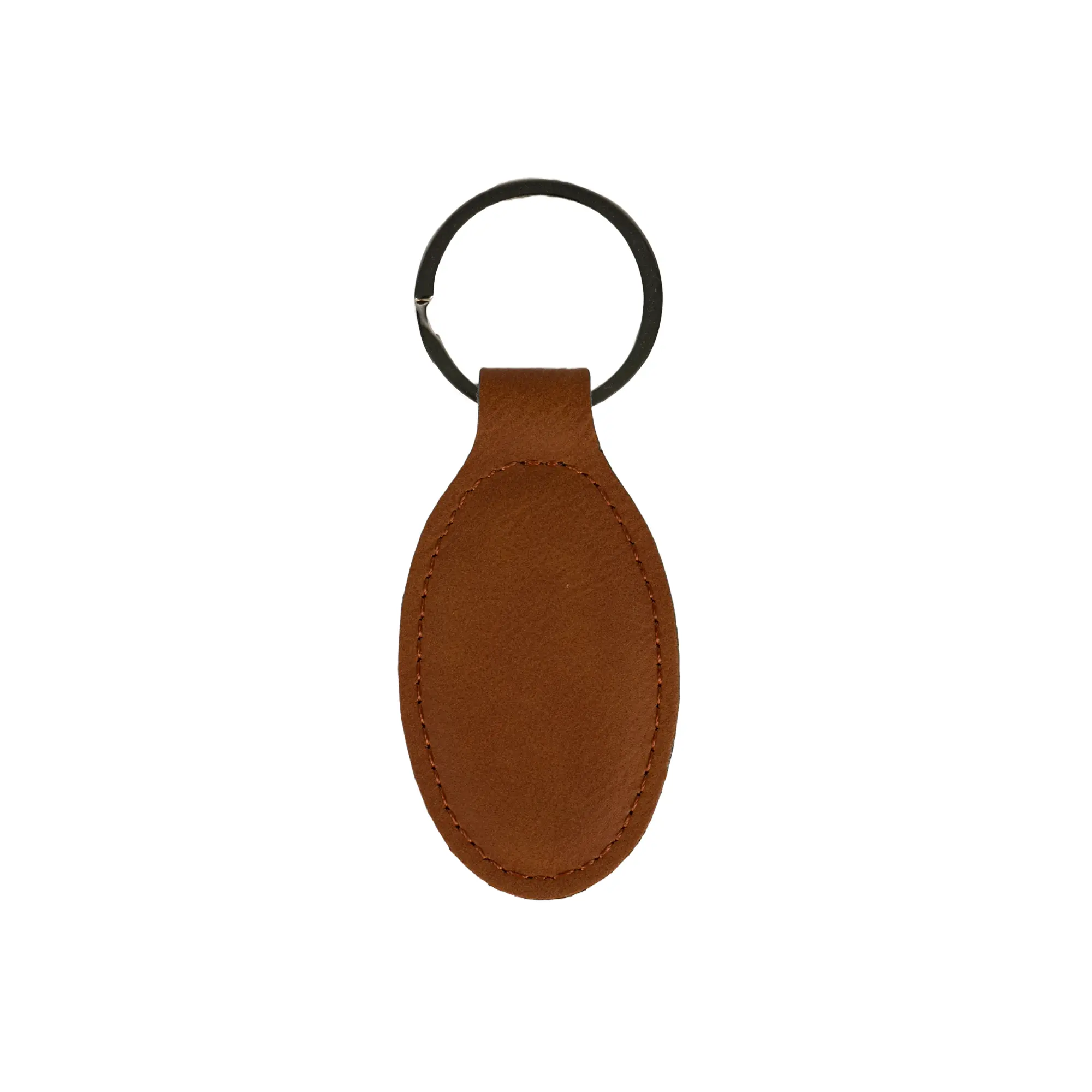 Laser Schlüsselanhänger oval aus Kunstleder 40 x 75 mm, div. Farben